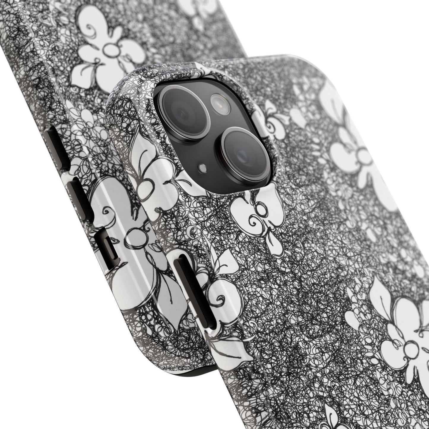 Flower Scribbles Phone Case