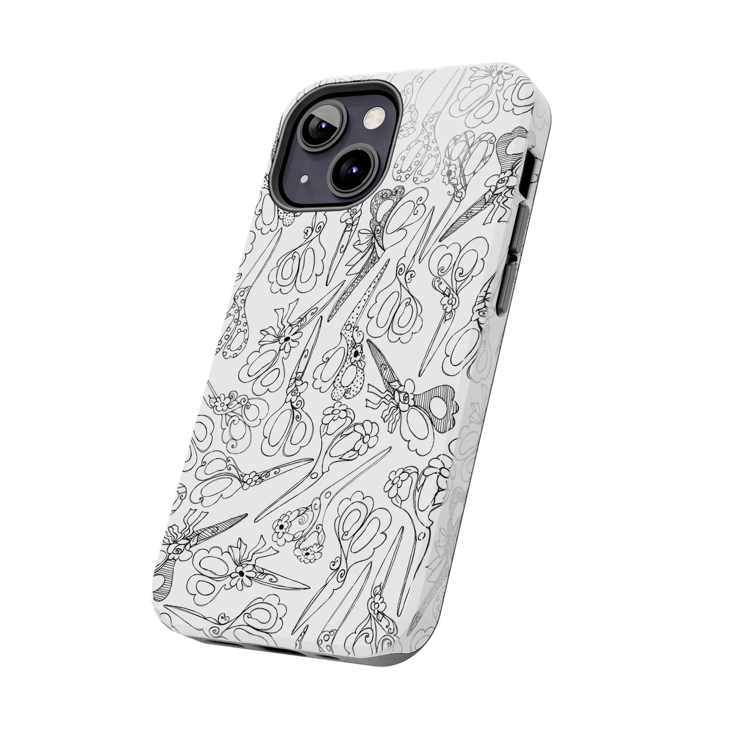 Scissor Blizzard White Phone Case