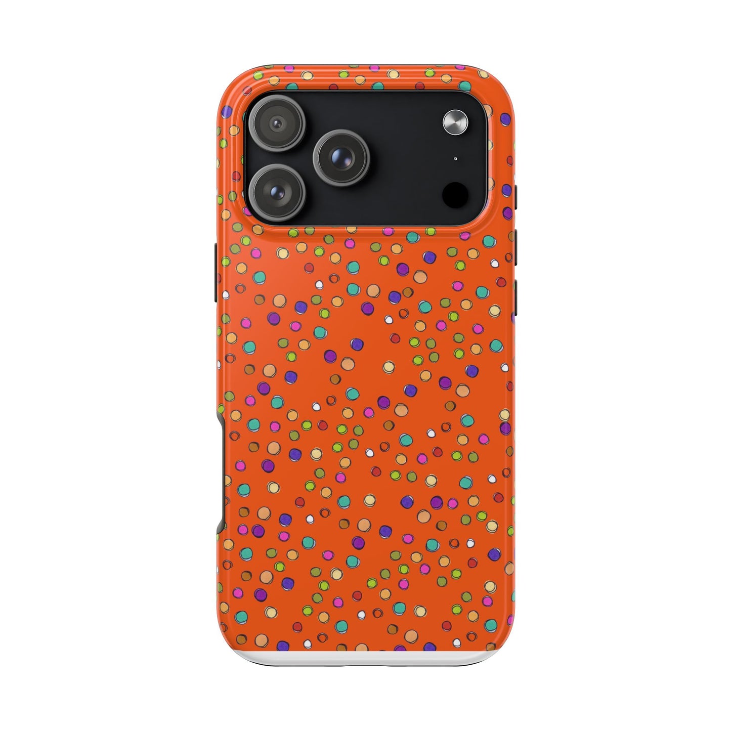 Dog Dots Orange Phone Case
