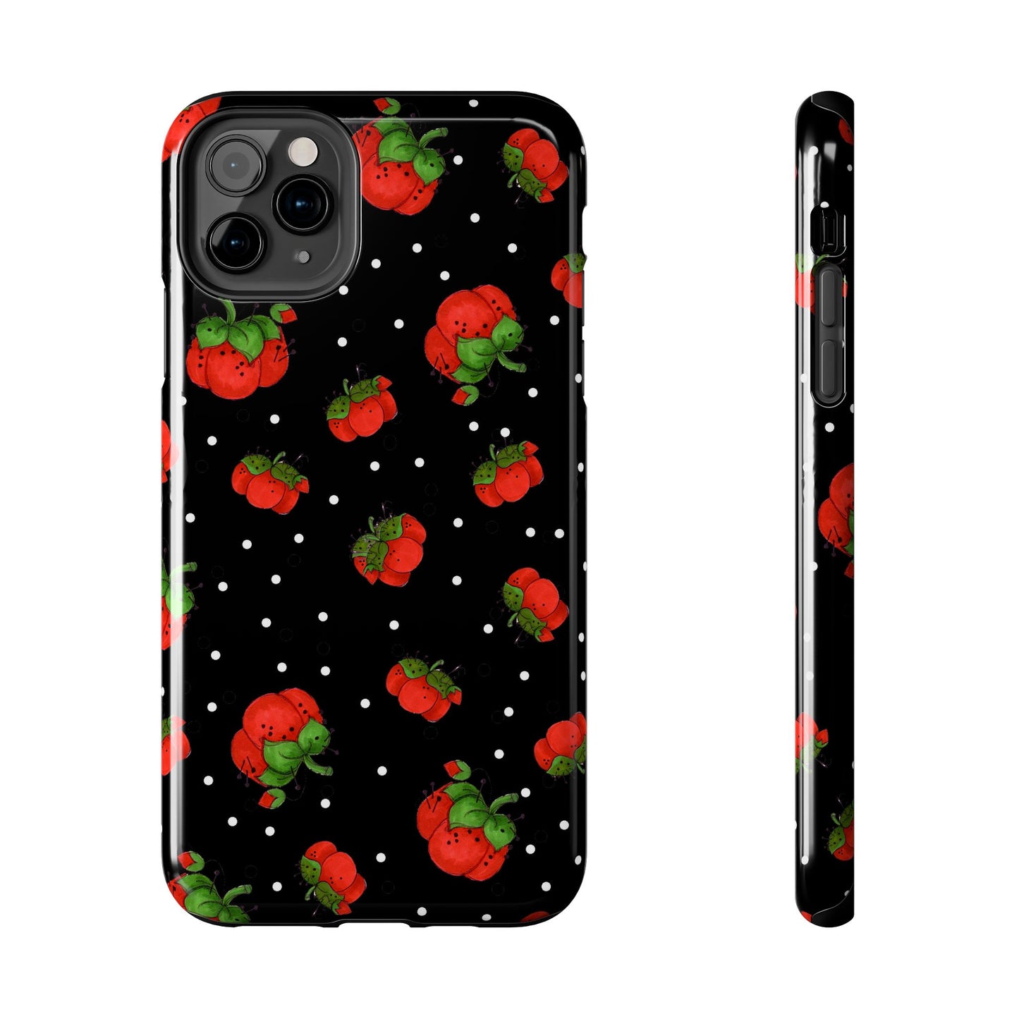 Pin Dots Black Phone Case