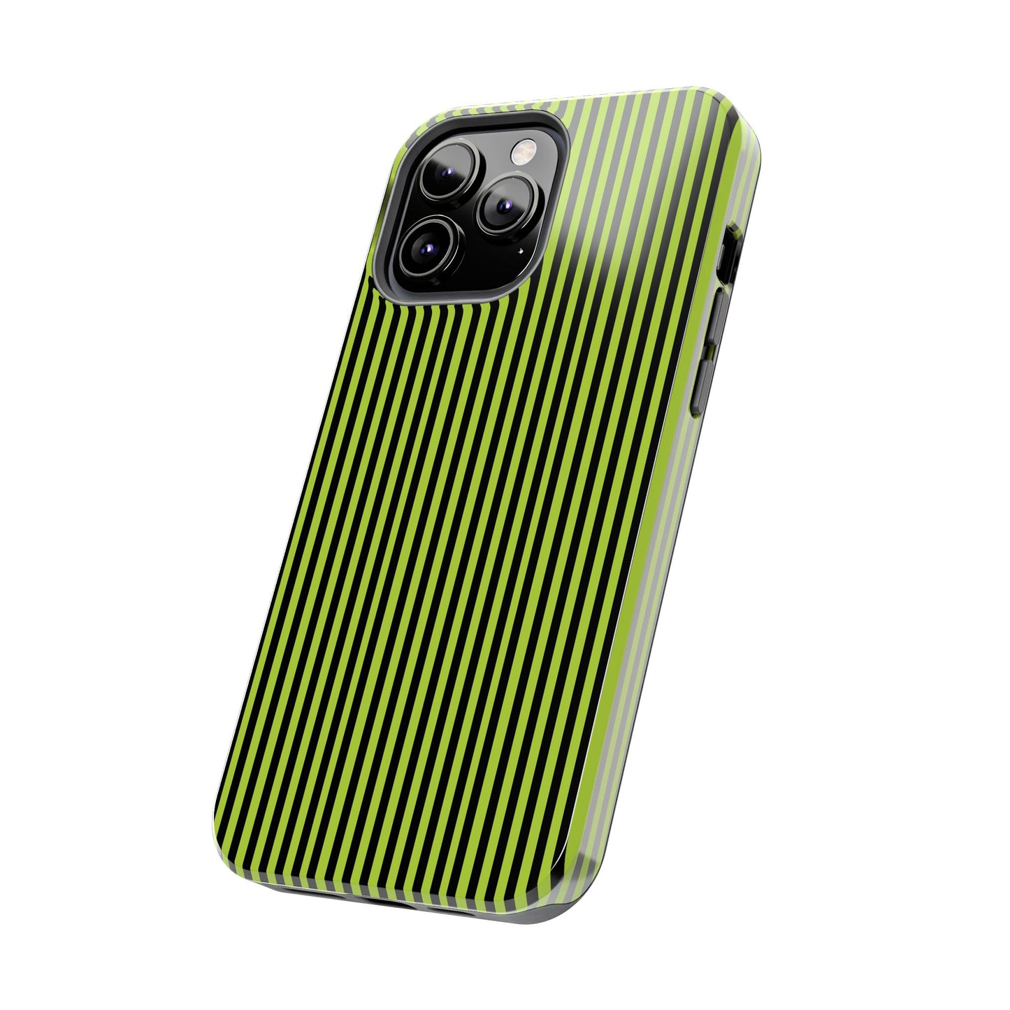 Stripe Green / Black Phone Case