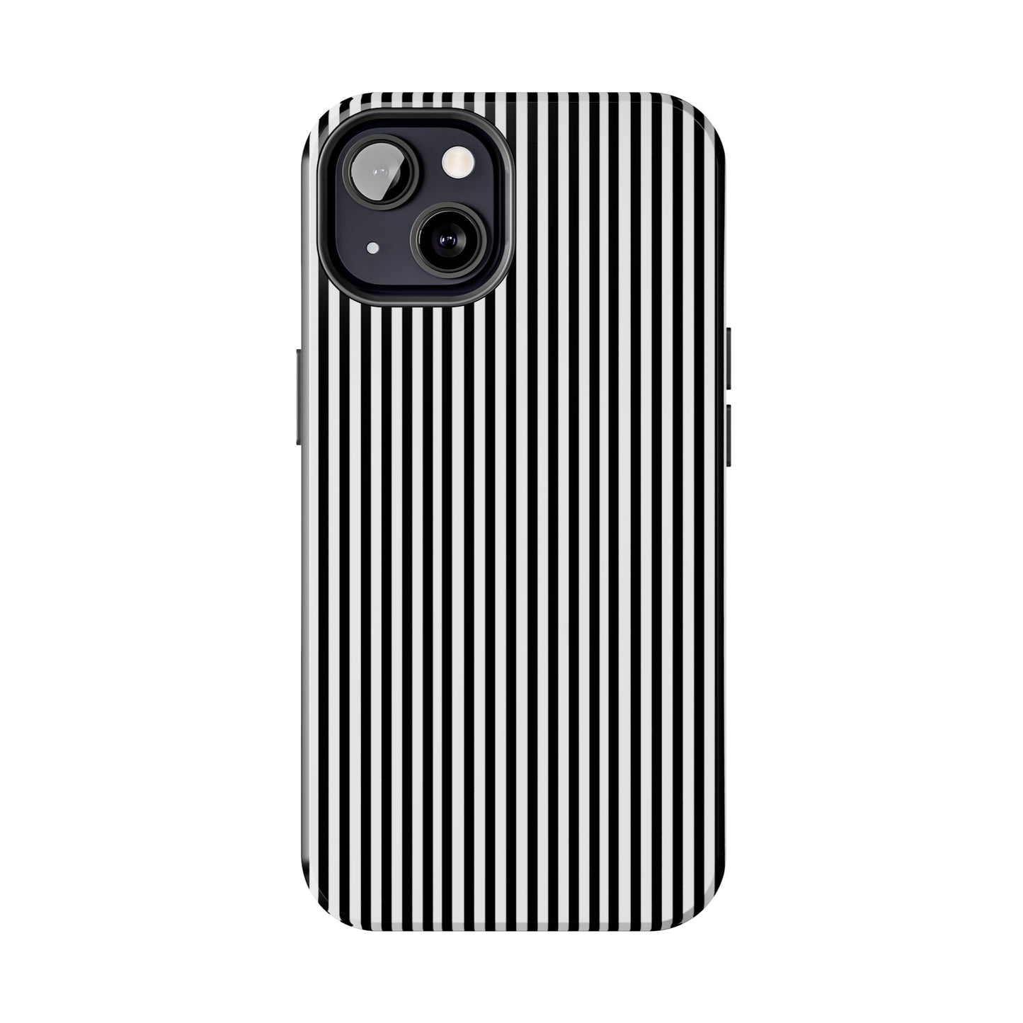 Stripe White / Black Phone Case