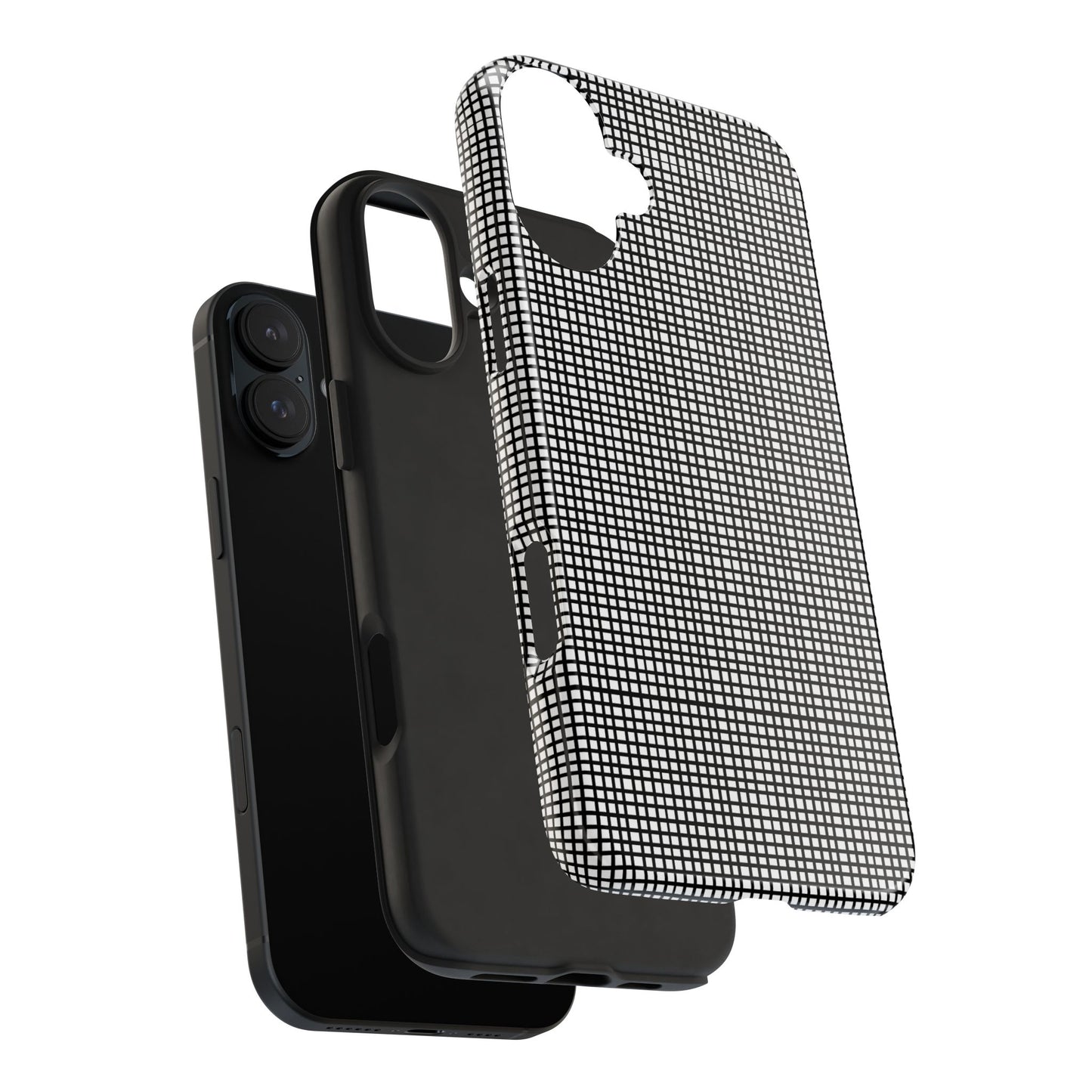 Window Pane White / Black Phone Case