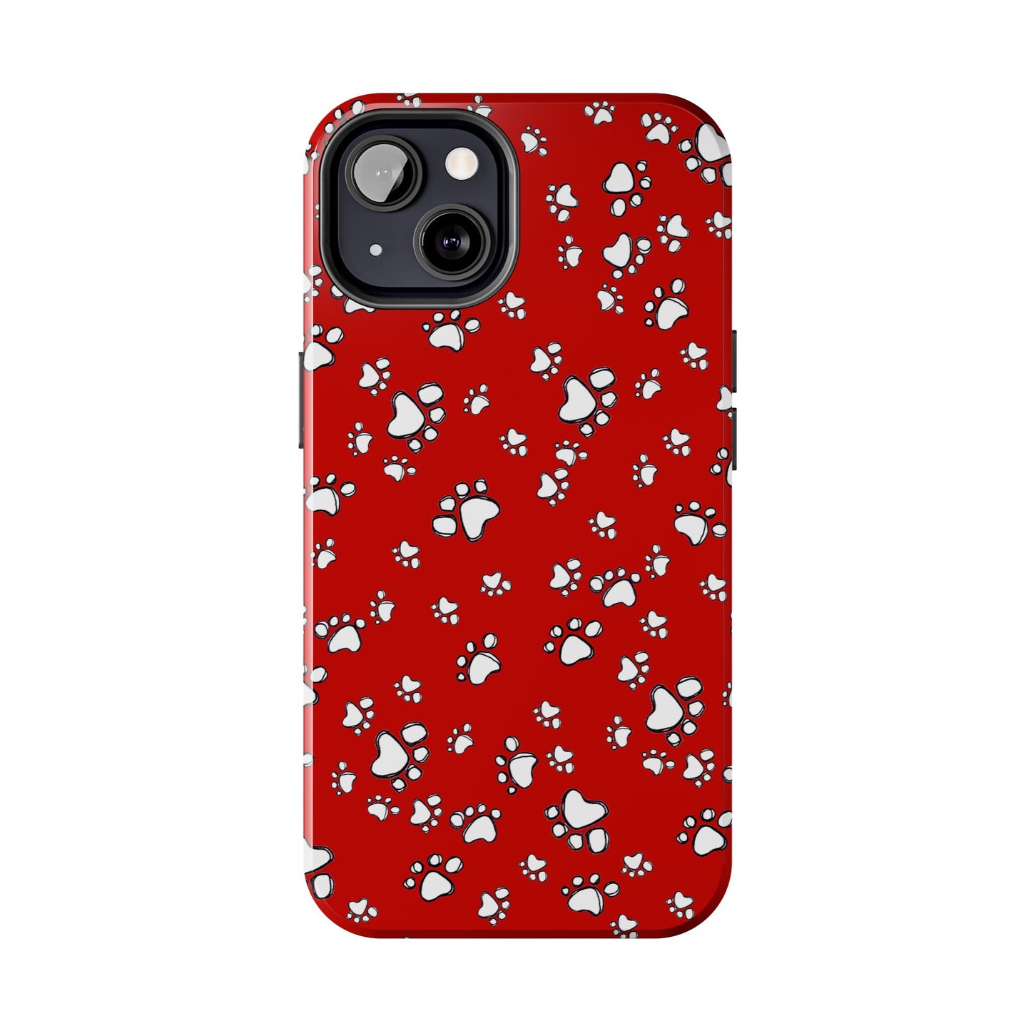 Paw Flakes Red Phone Case
