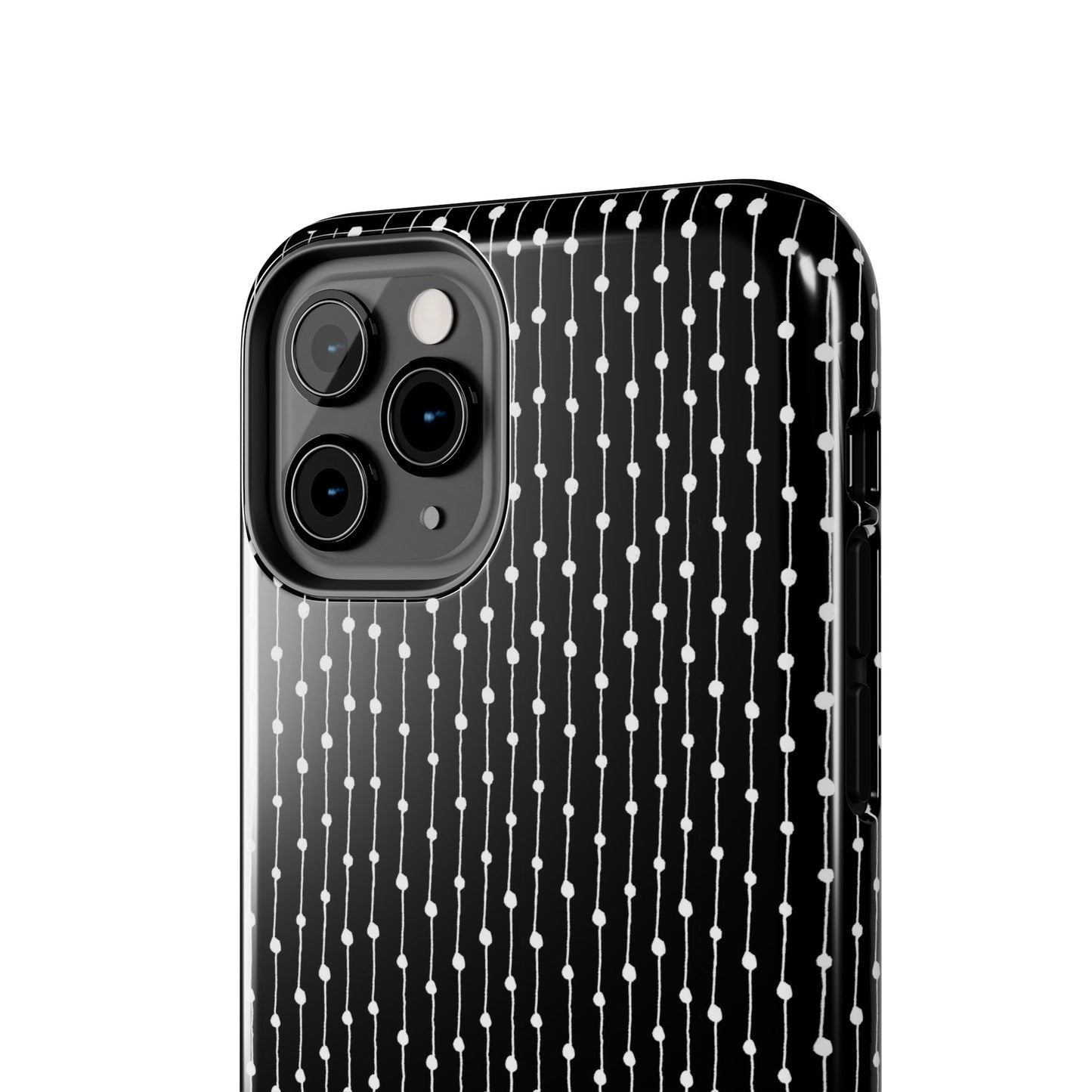 Pin Stripe Black / White Phone Case