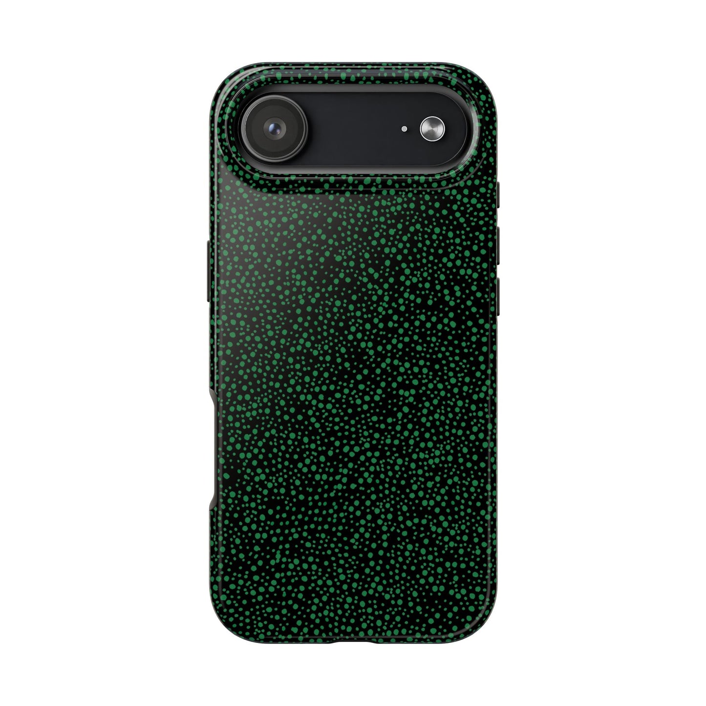 Confetti Black / Green Phone Case