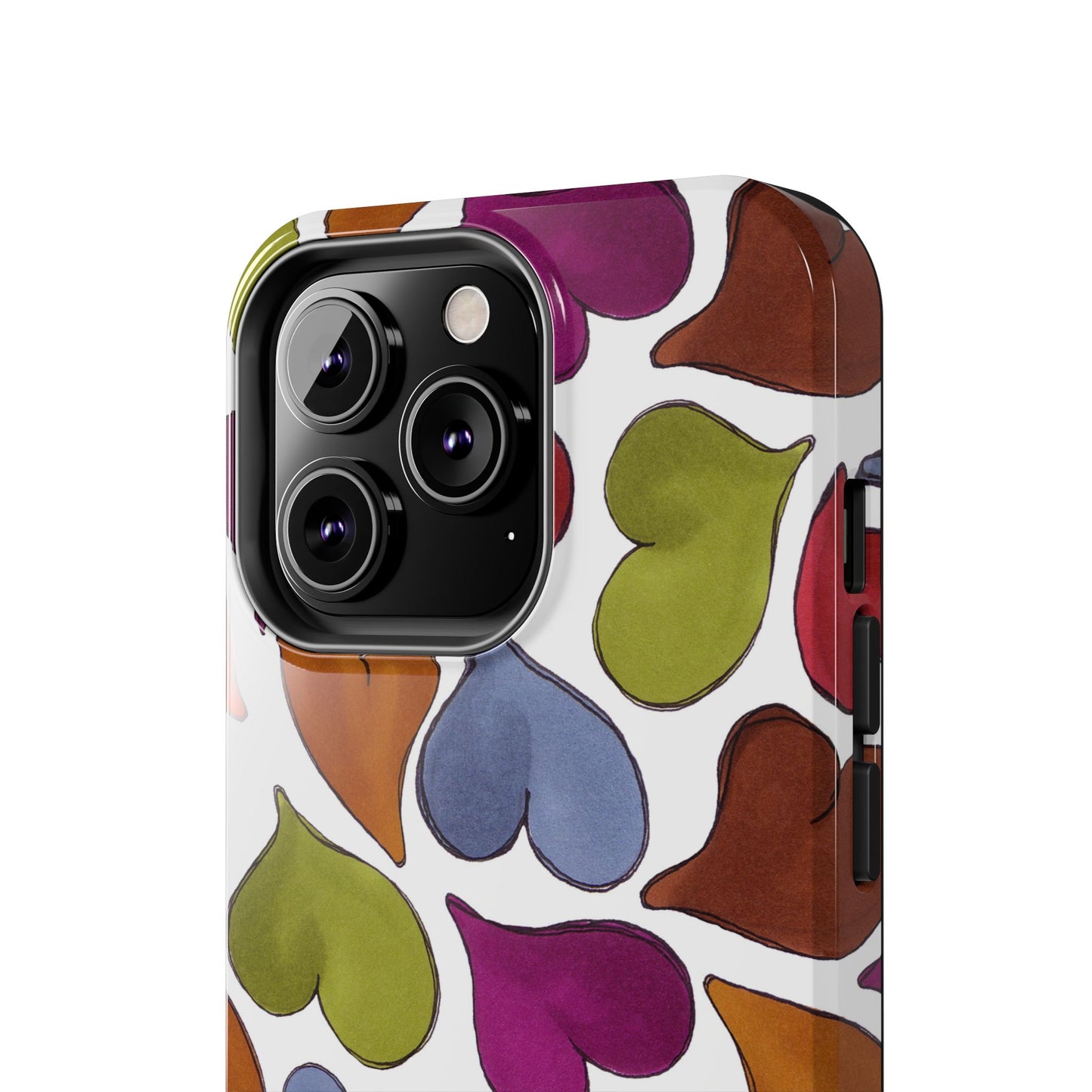 Big Hearted White Phone Case