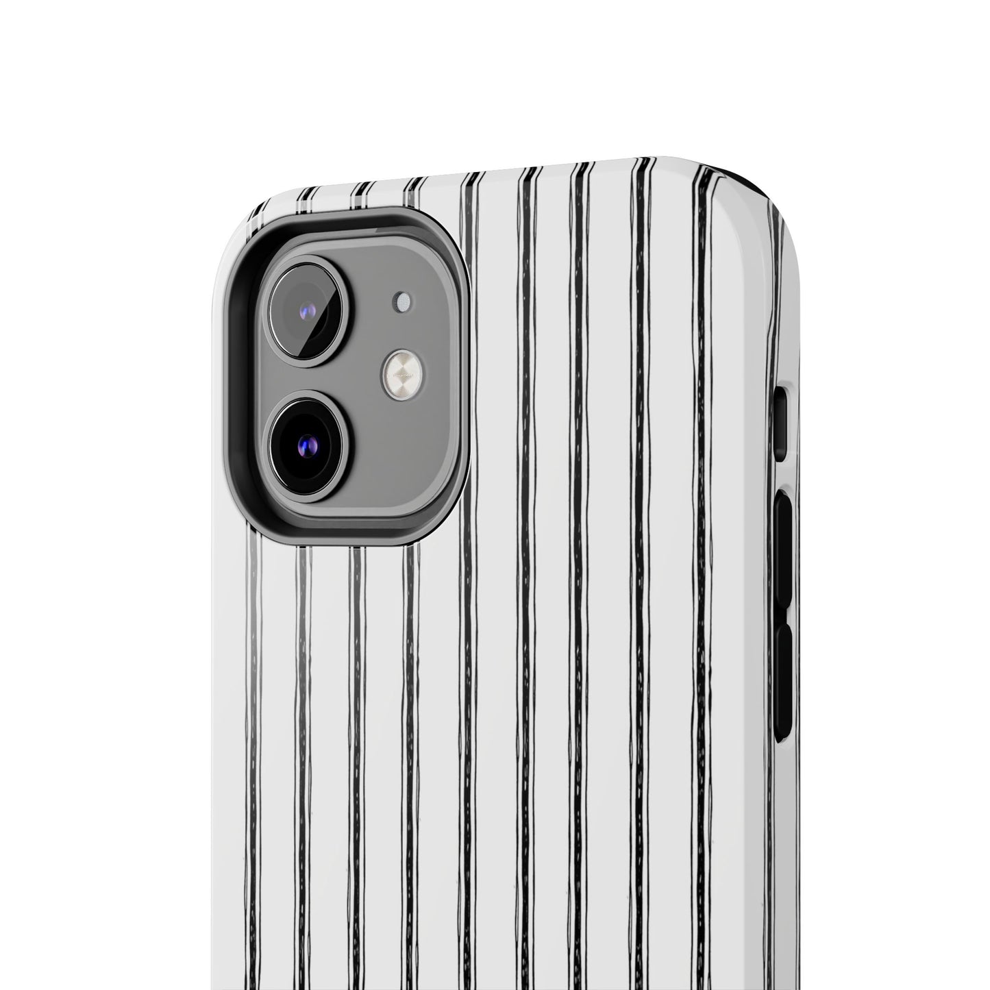 Napkin Stripe White / Black Phone Case