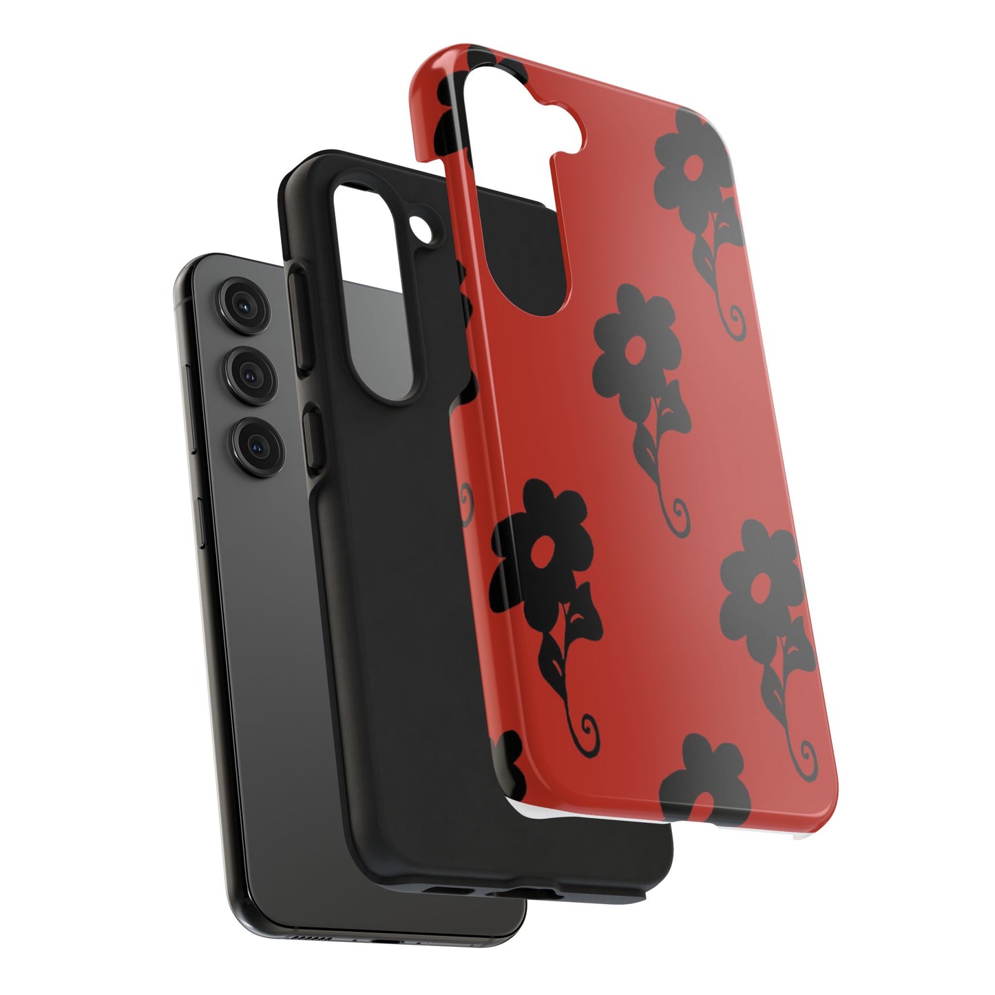 Daring Daisy Red Phone Case