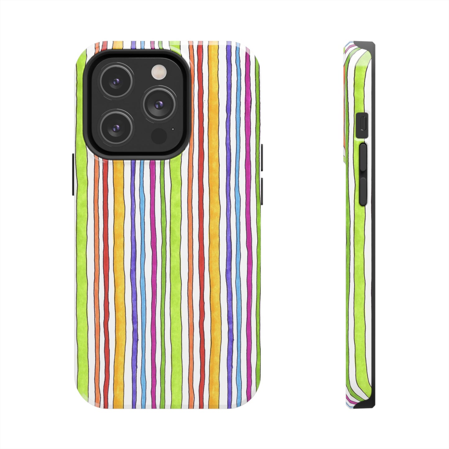 Stripe Fancy White Phone Case