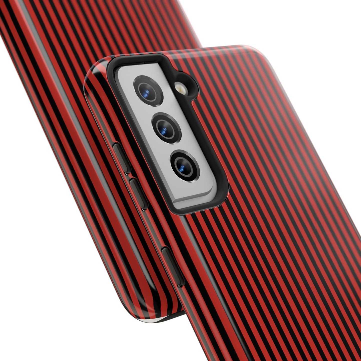 Stripe Red / Black Phone Case