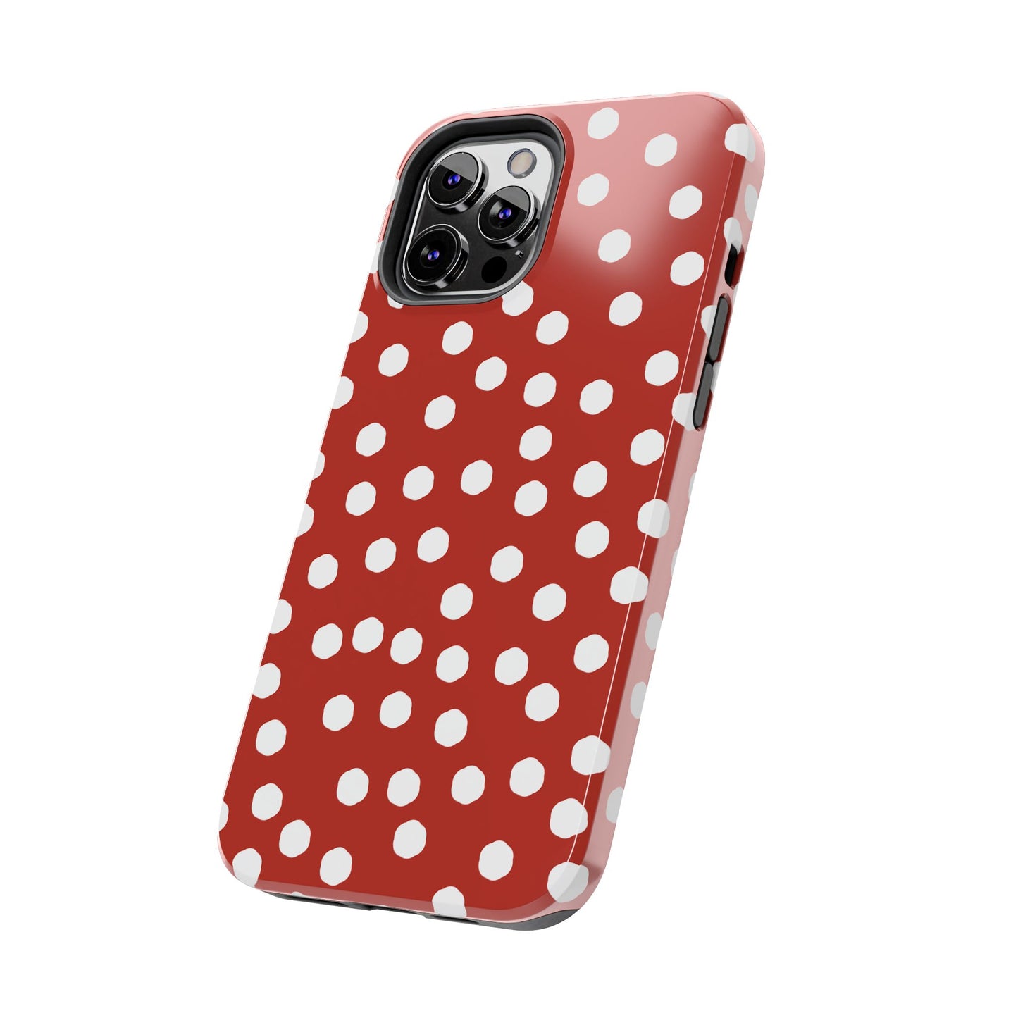 Jumbo Dots Red / White Phone Case