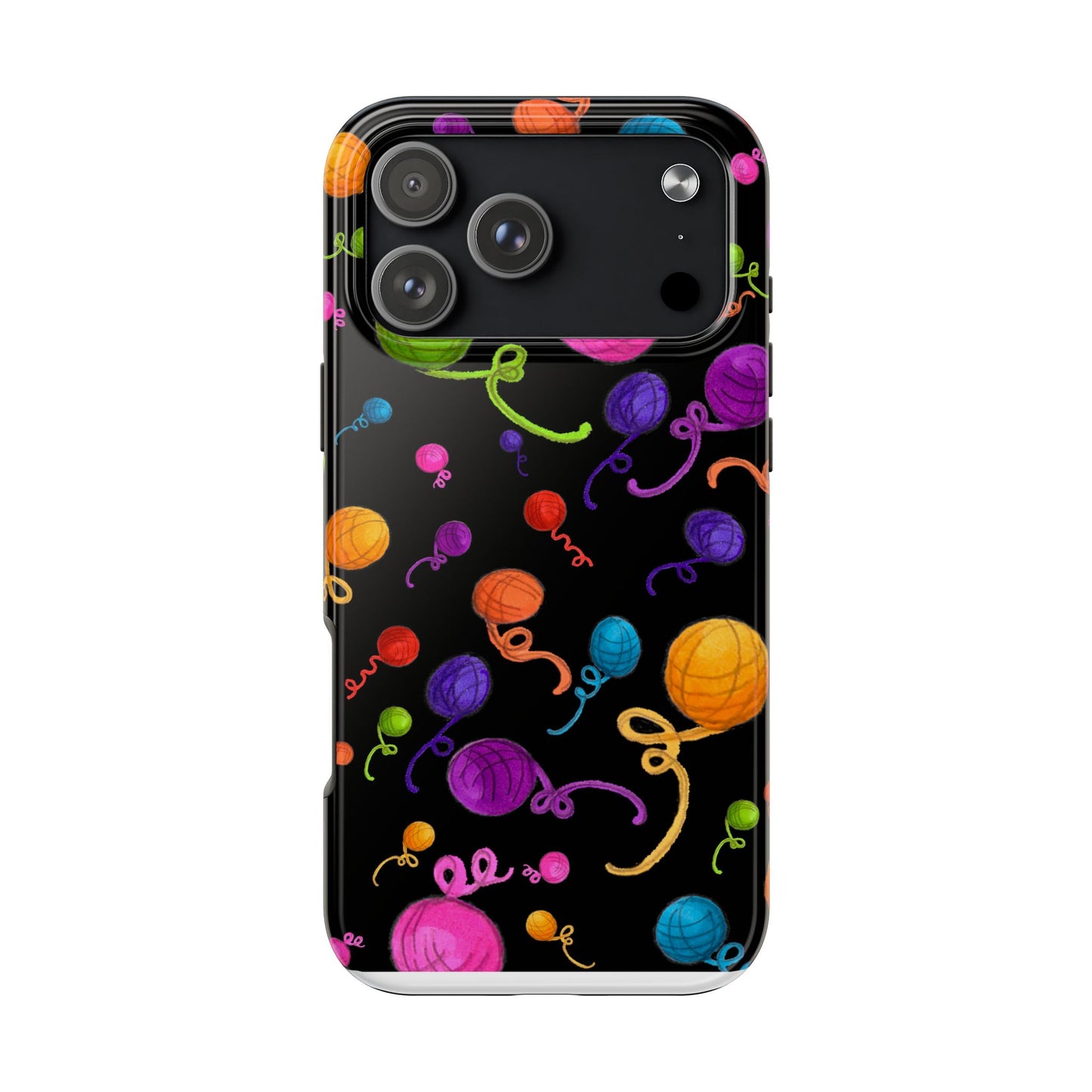 Yarniverse Black Phone Case