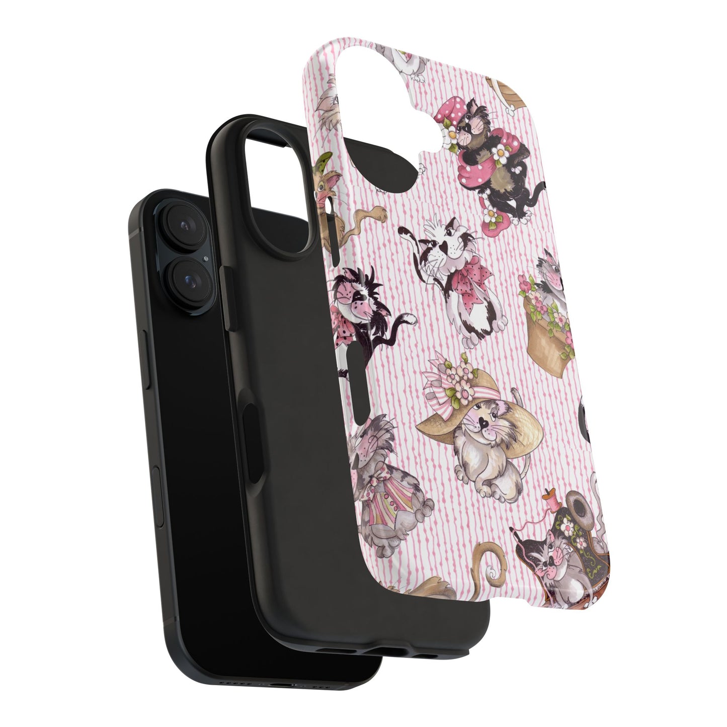 Fancy Cats Pink Phone Case