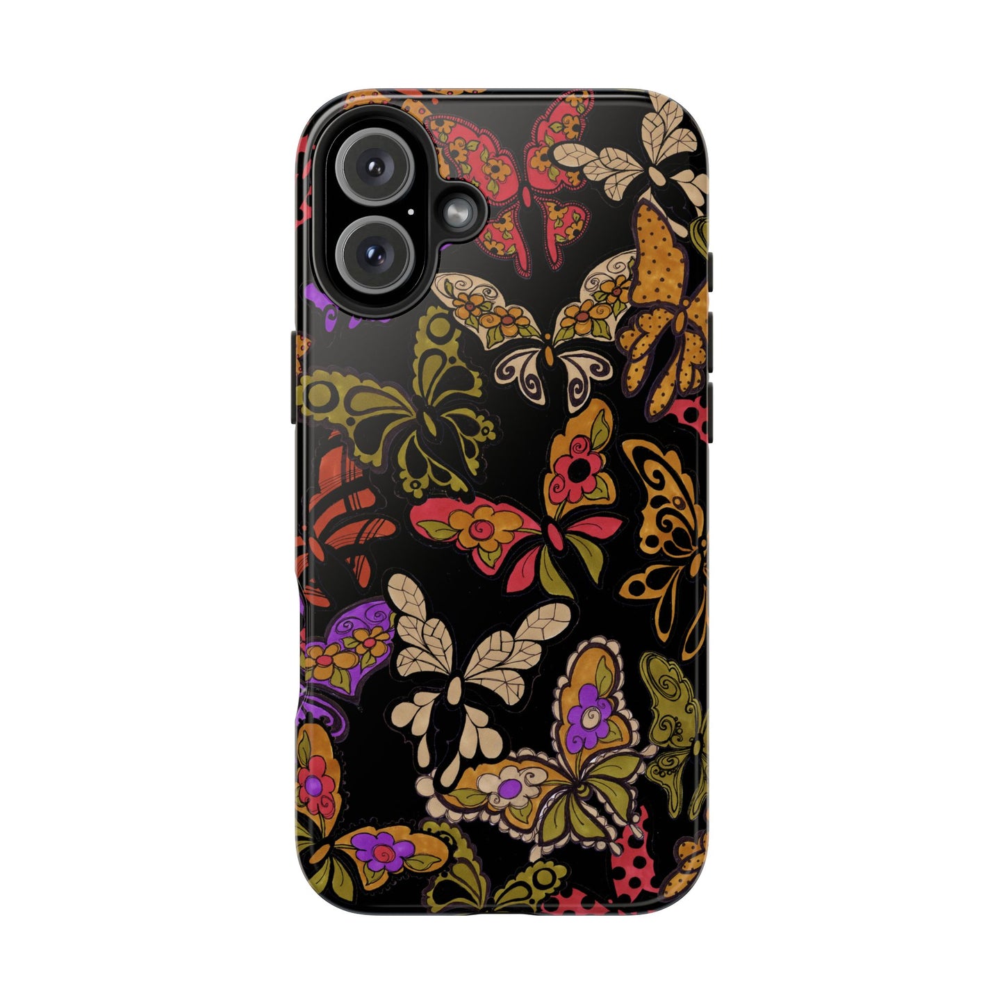 Flighty Black Phone Case