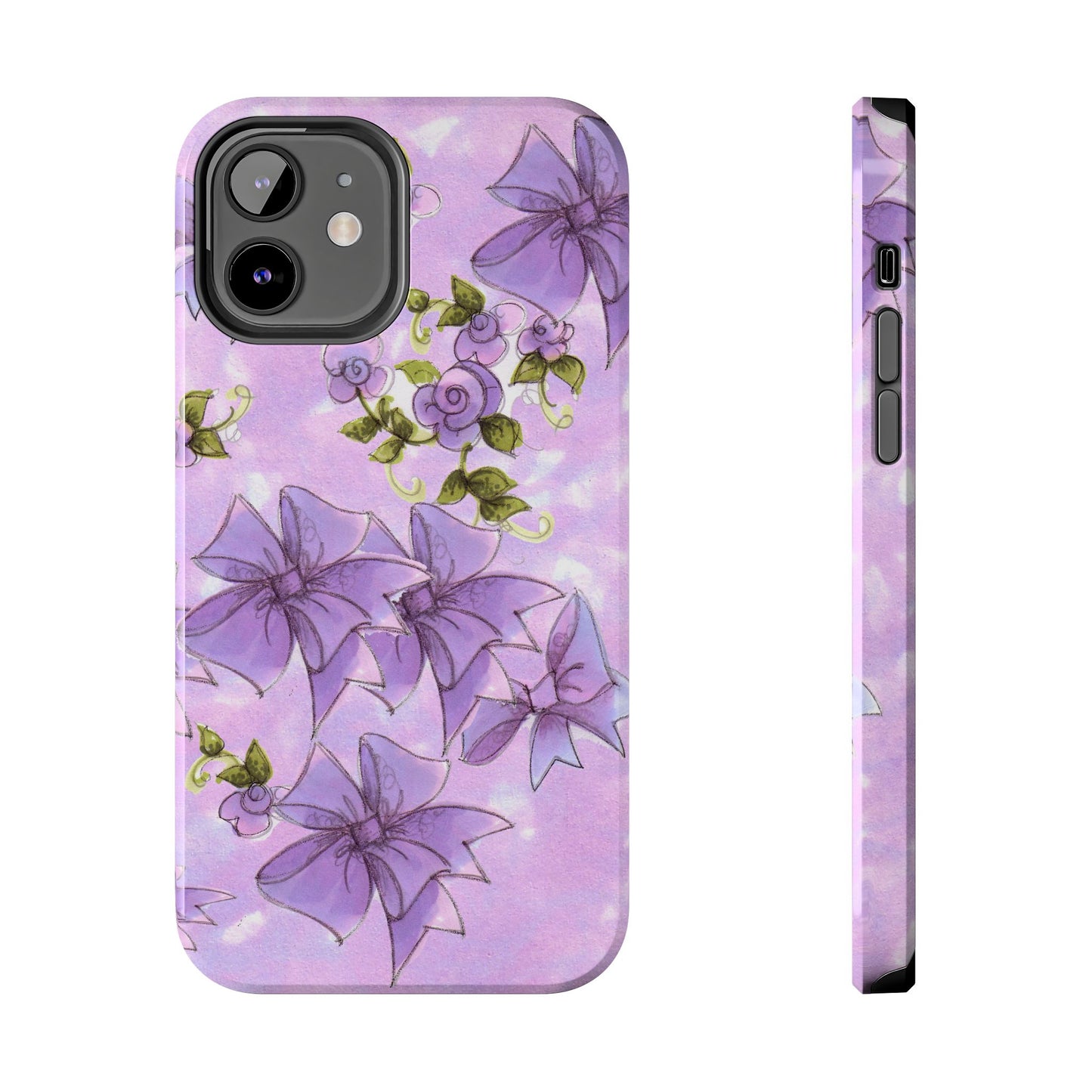 Bows & Flowers Purple Phone Case