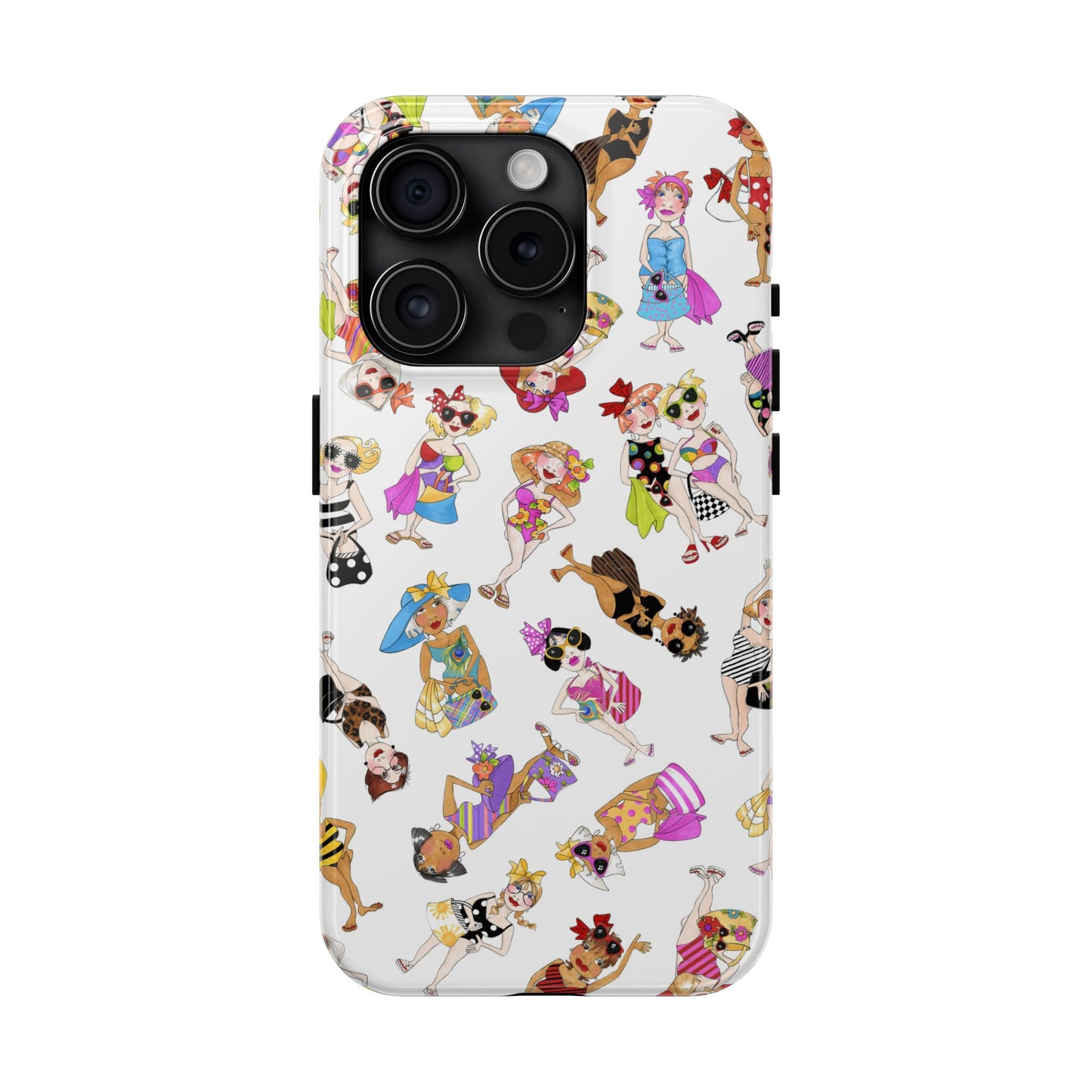 Tossed Beauties White Phone Case
