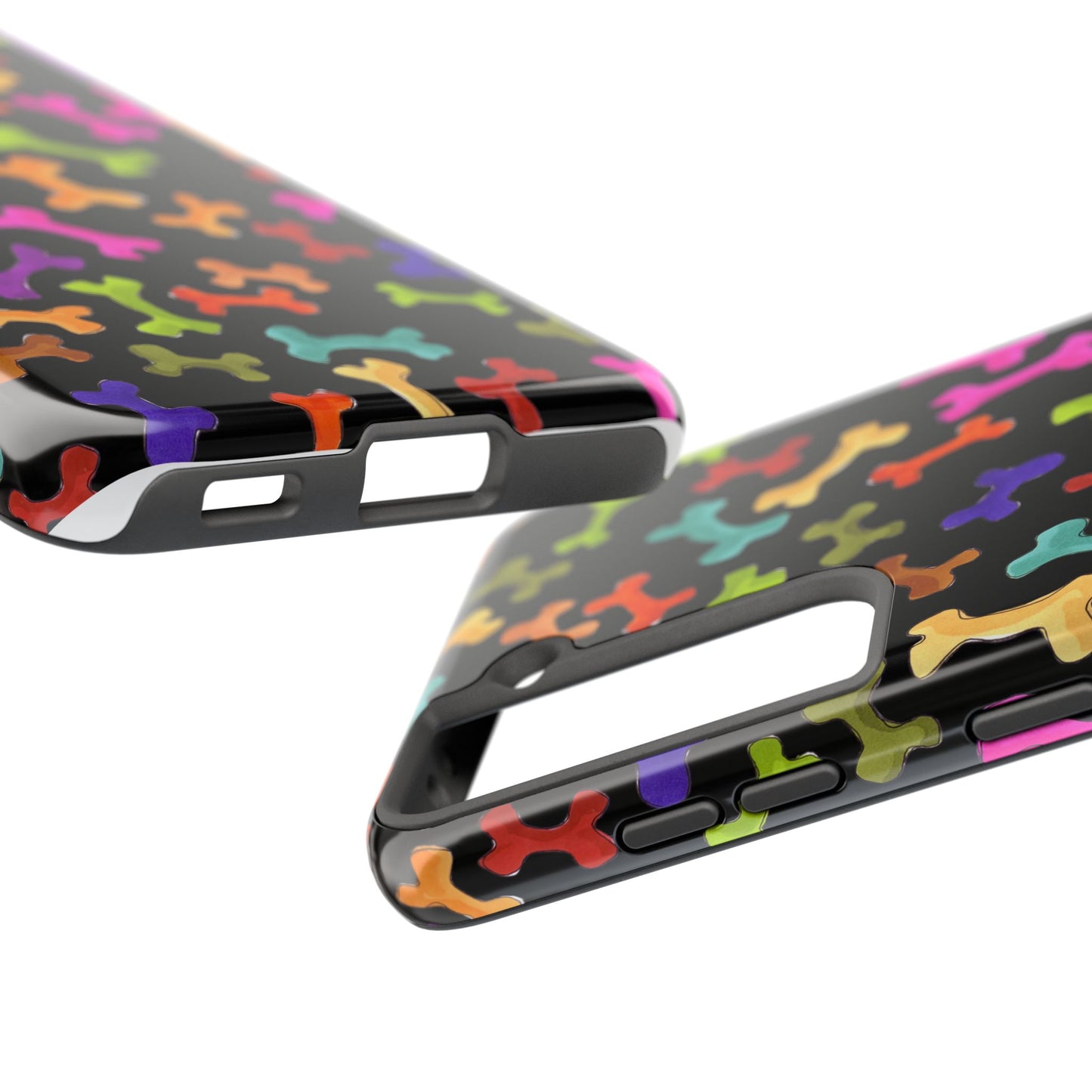 Happy Bones Black Phone Case