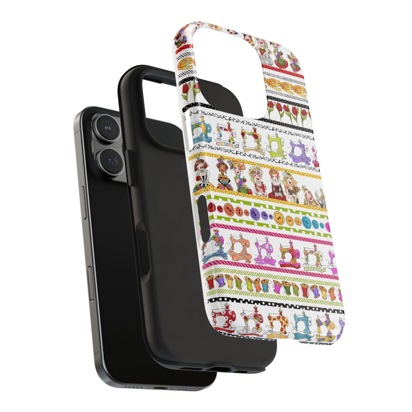 Curious Border White Phone Case