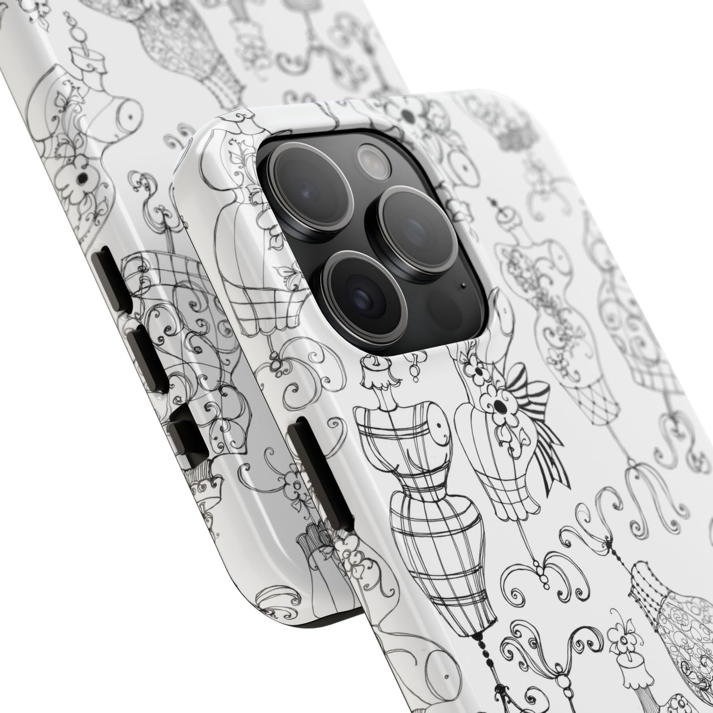 Mannequinique White / Black Phone Case