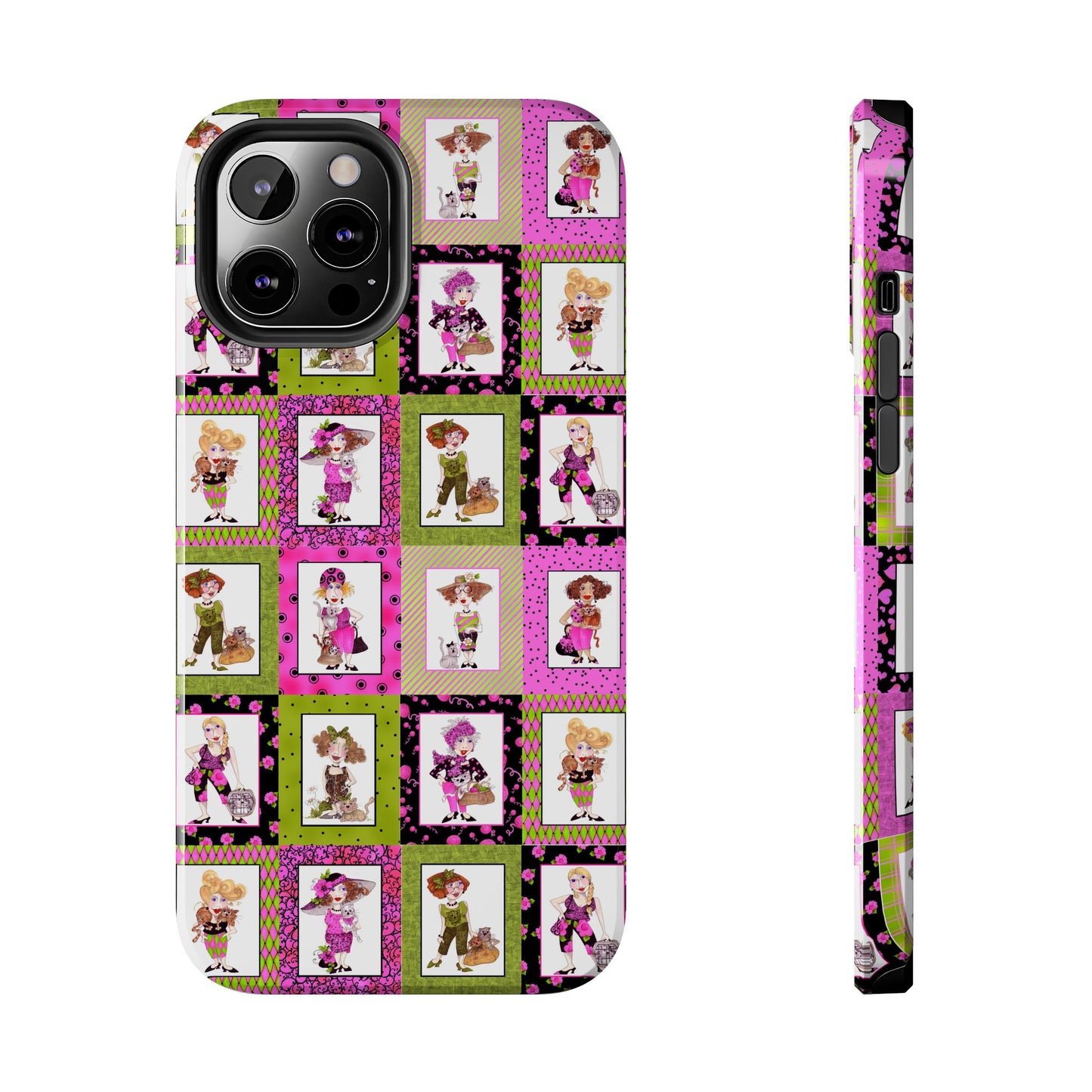 Cat Ladies Cerise Phone Case