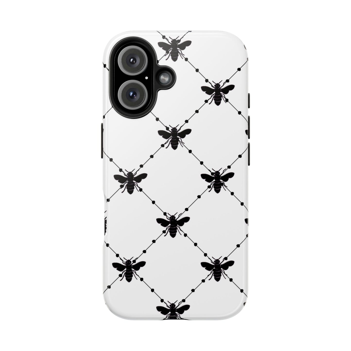 Beaded Bees White Phone Case