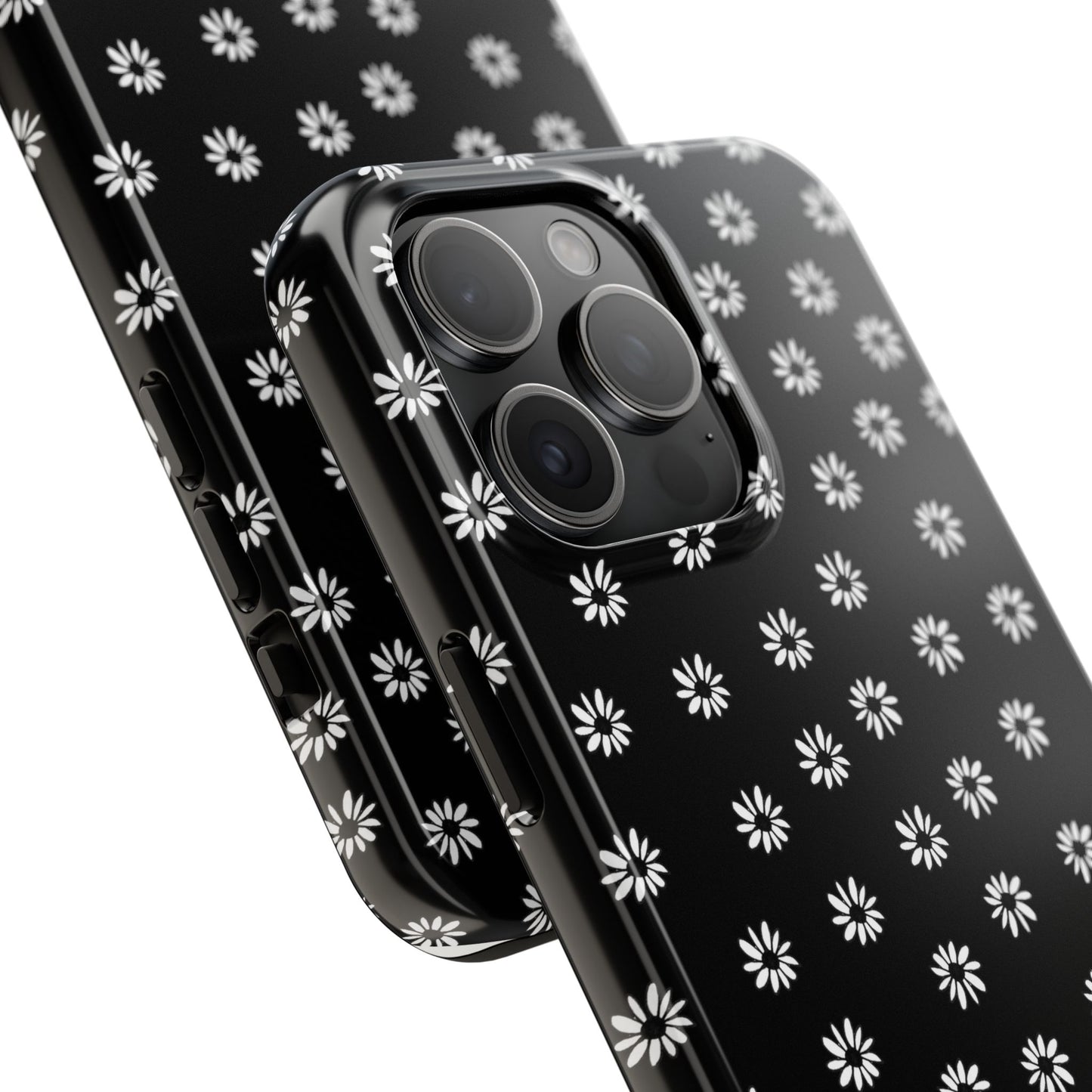 Daisy Dot Black / White Phone Case