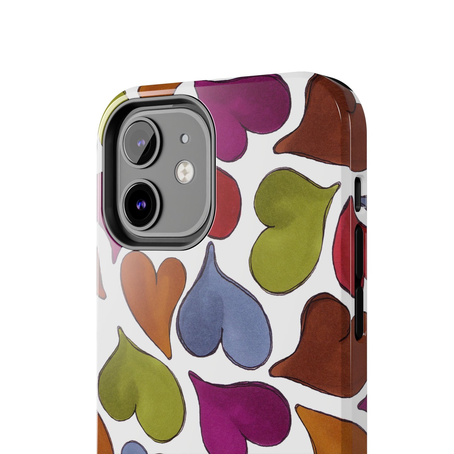 Big Hearted White Phone Case