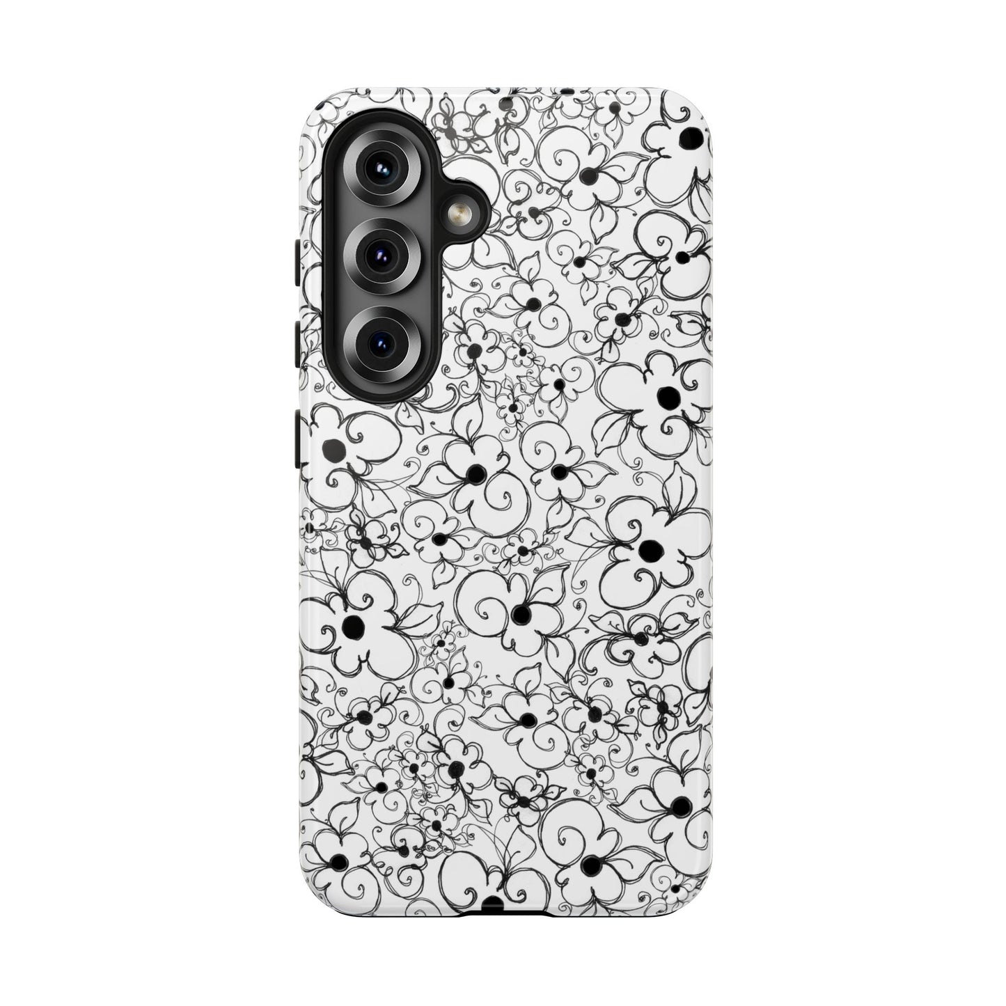 Dog Daisies White Phone Case