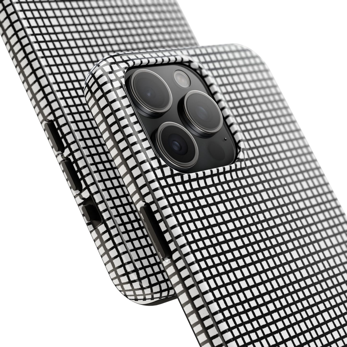 Chipper Check Black Phone Case