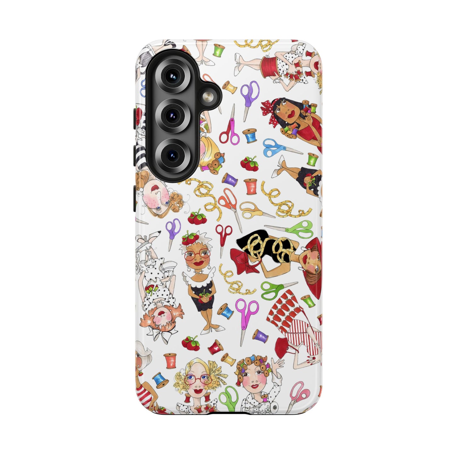 Sew Tossed White Phone Case