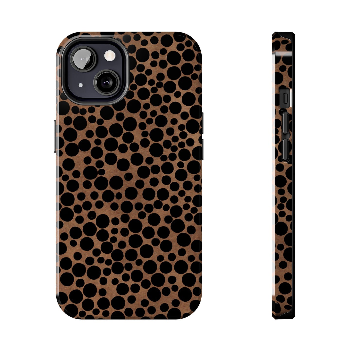 Felt Dots Caramel Phone Case