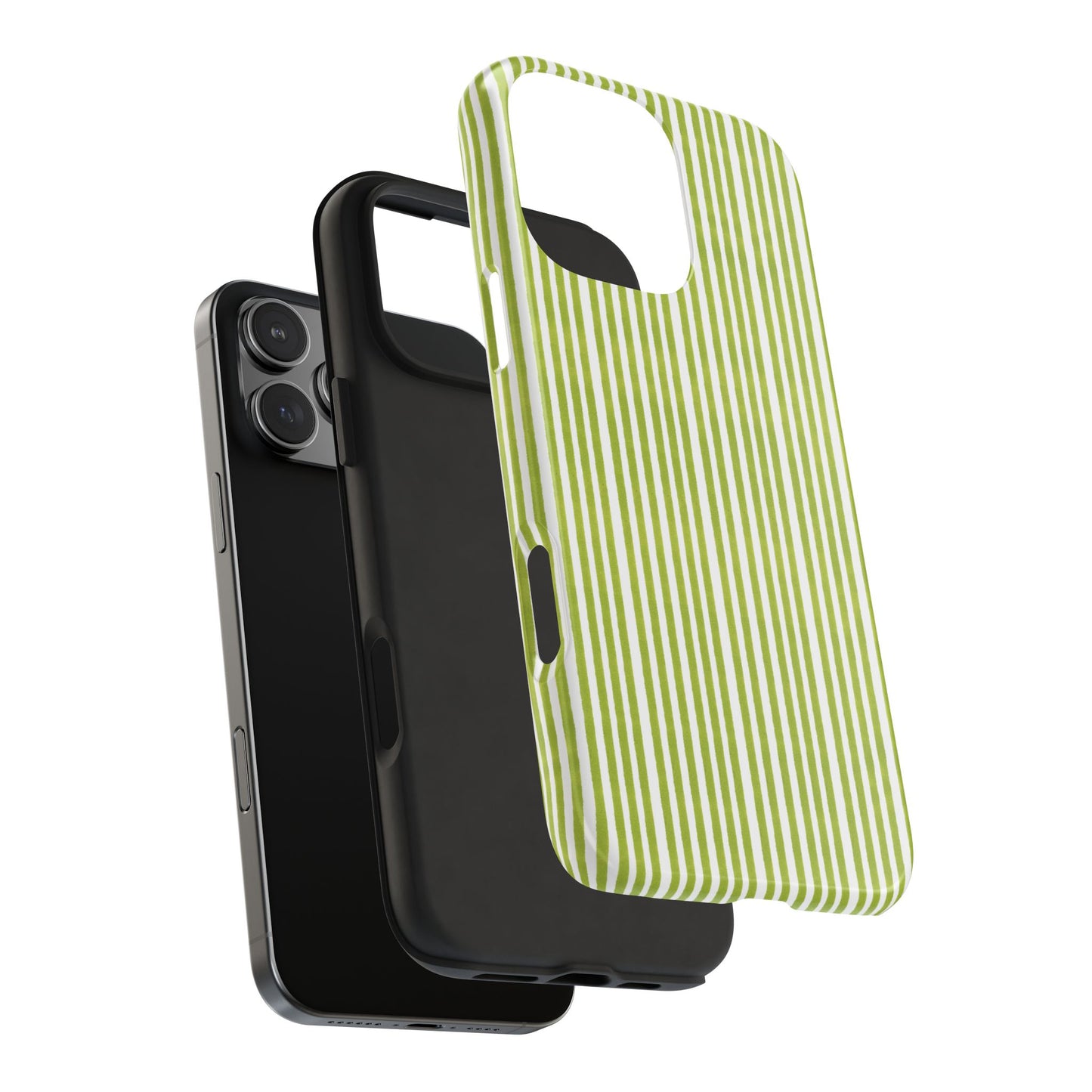 Lazy Stripe Lime Phone Case