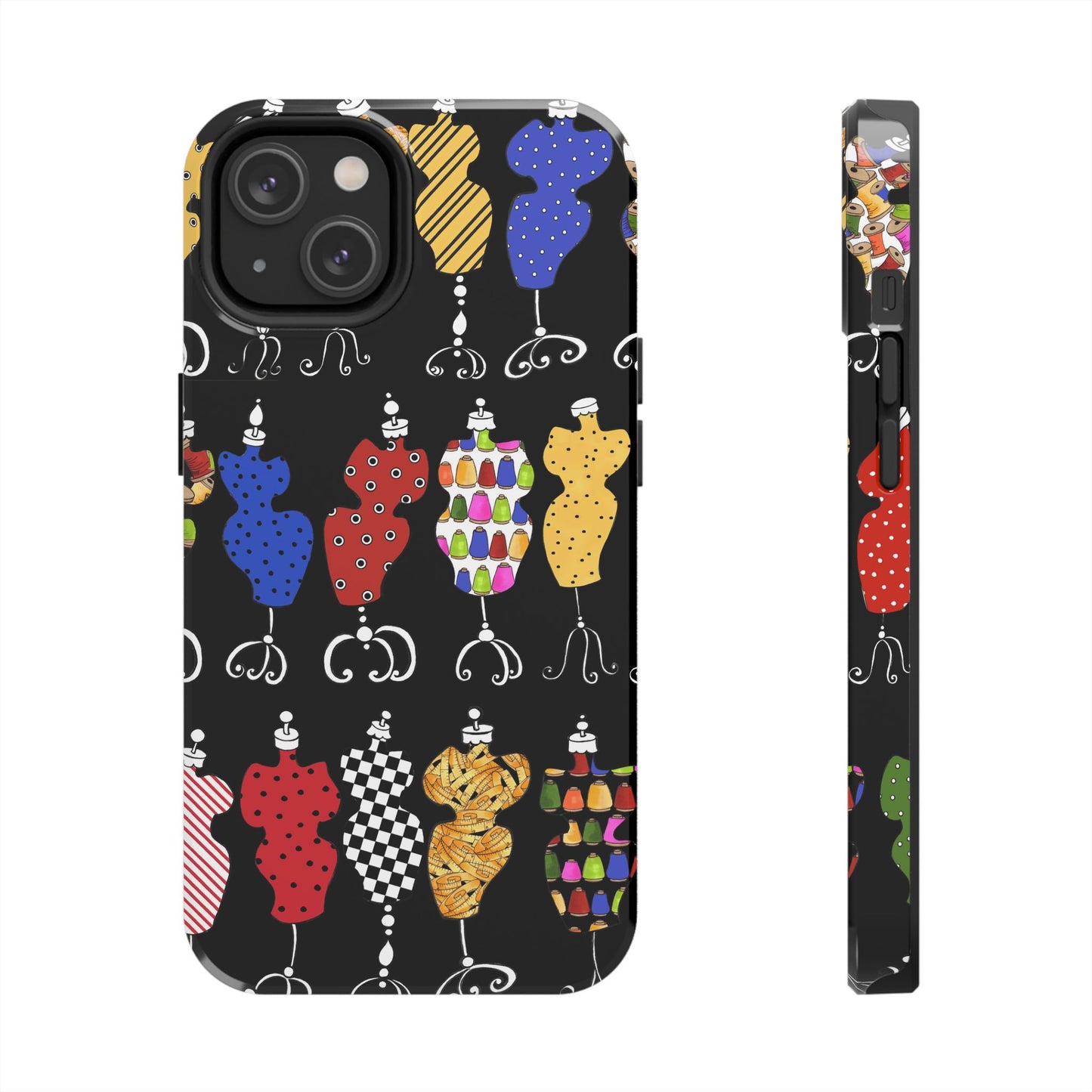 Go Figure Black / Multi Phone Case