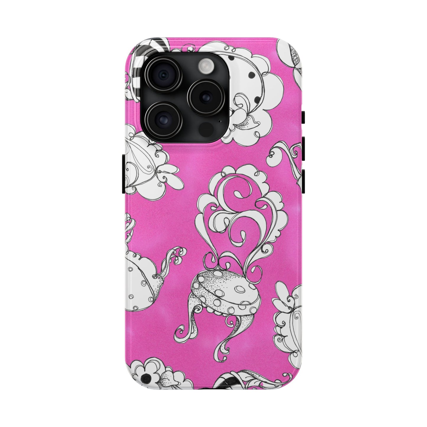 Bistro Chairs Pink Phone Case