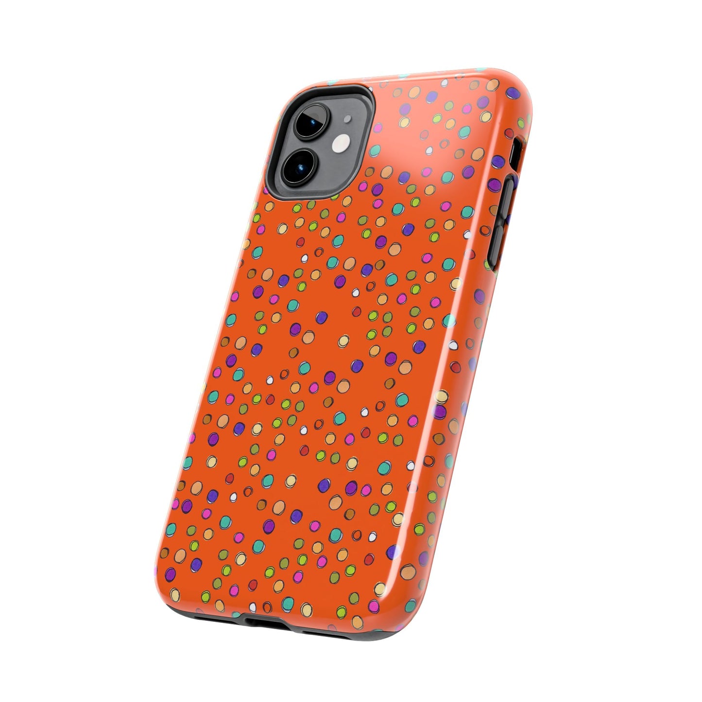 Dog Dots Orange Phone Case