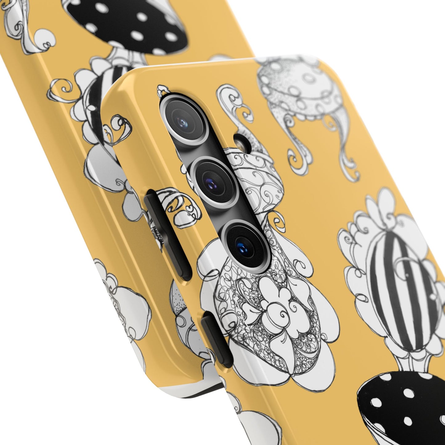 Bistro Chairs Yellow Phone Case