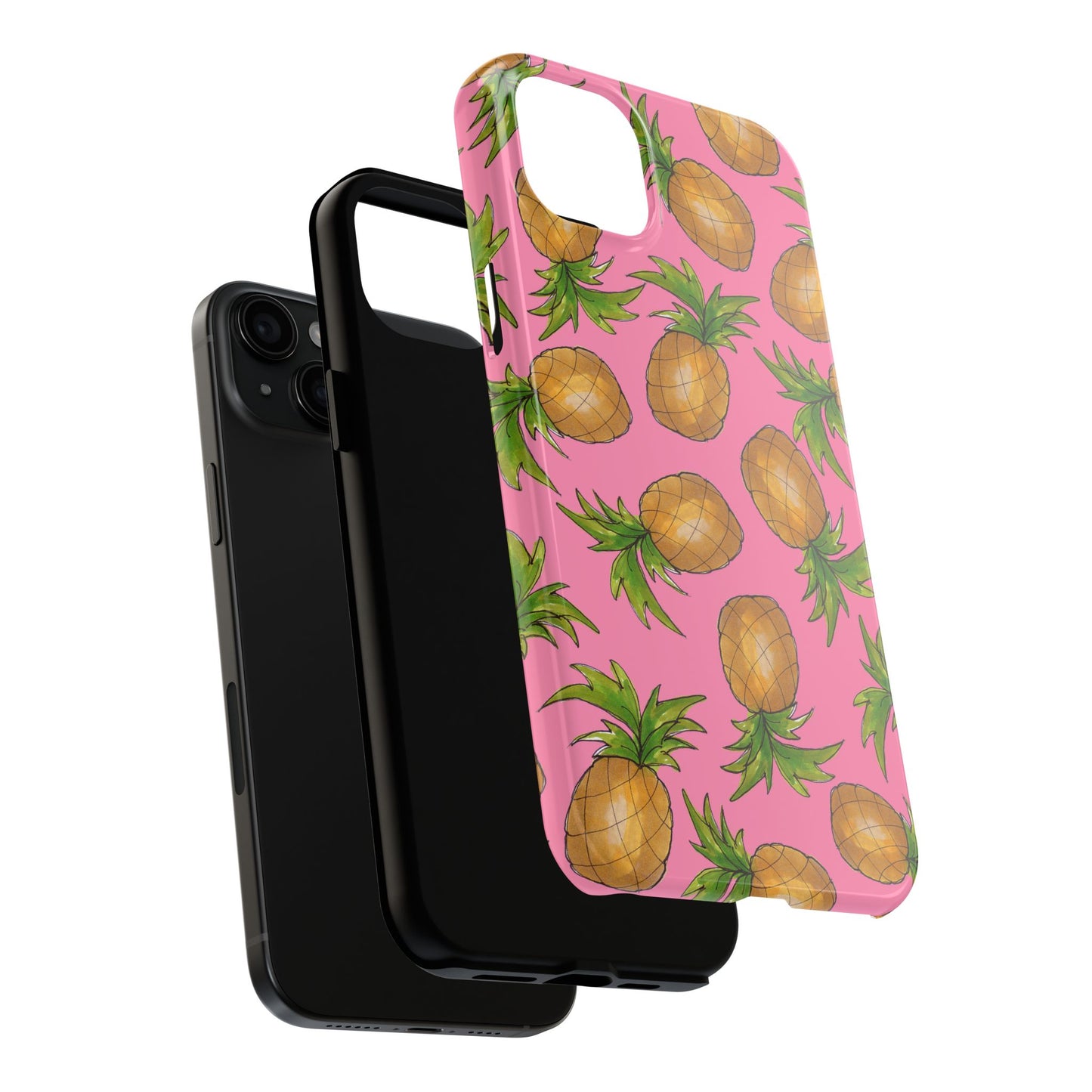 Pineapple Toss Pink Phone Case