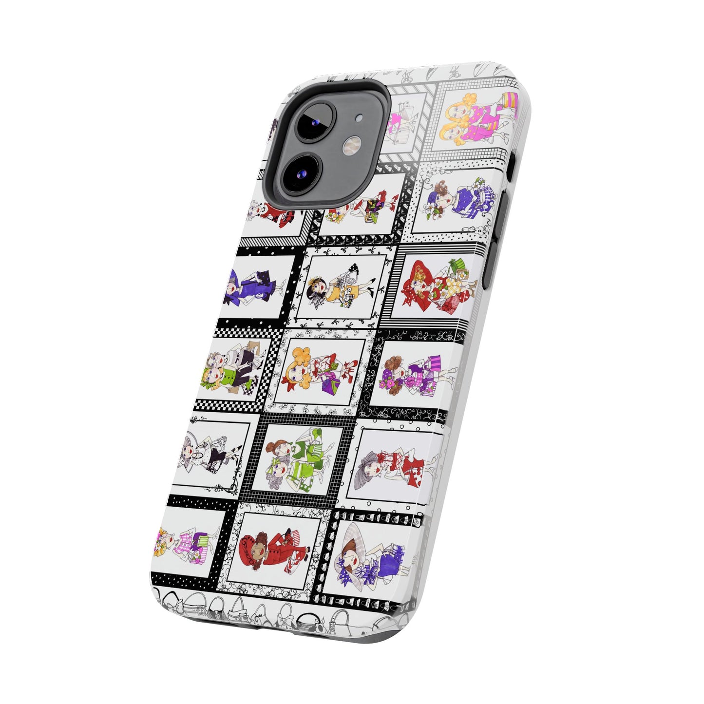 Gone Shopping White / Black Phone Case