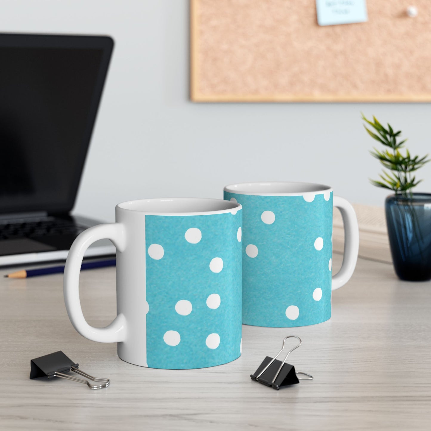Big Dots Turquoise Cup