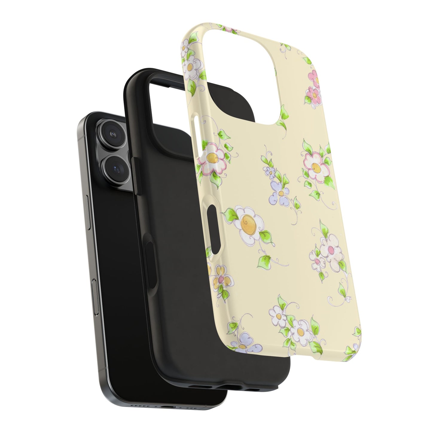 Precious Posies Yellow Phone Case