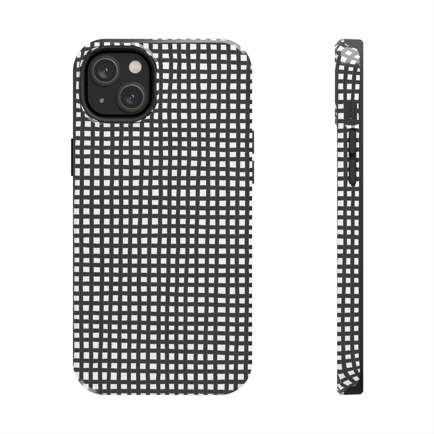 Chipper Check Black / White Phone Case