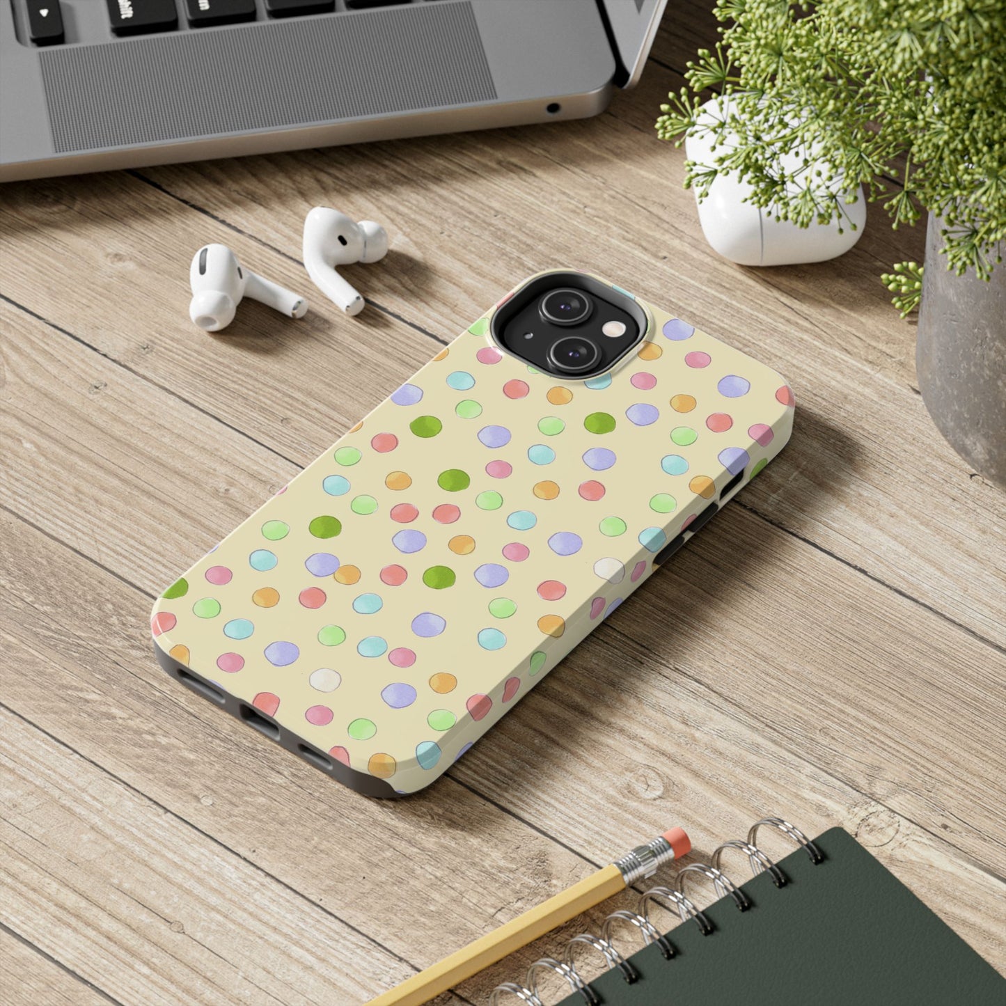 Happy Dots Yellow Phone Case