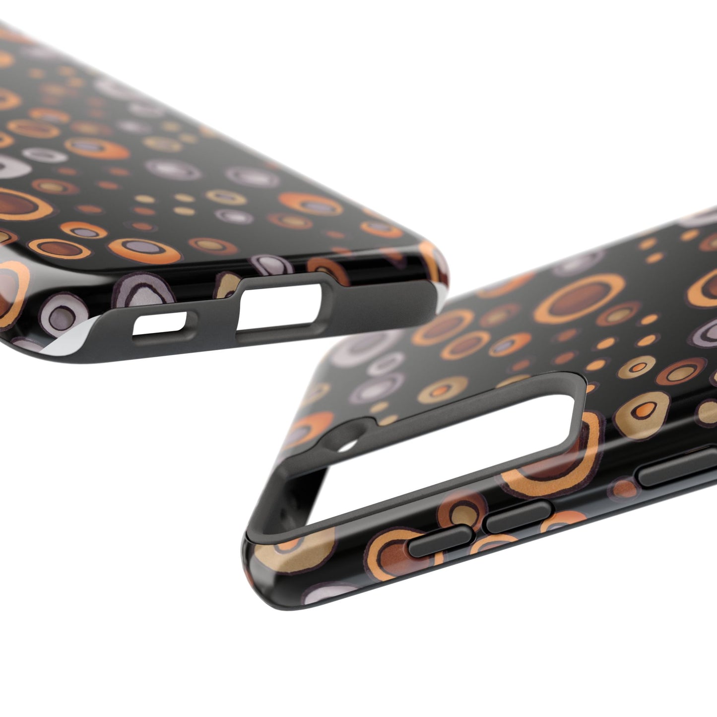 Doggy Dots Black Phone Case