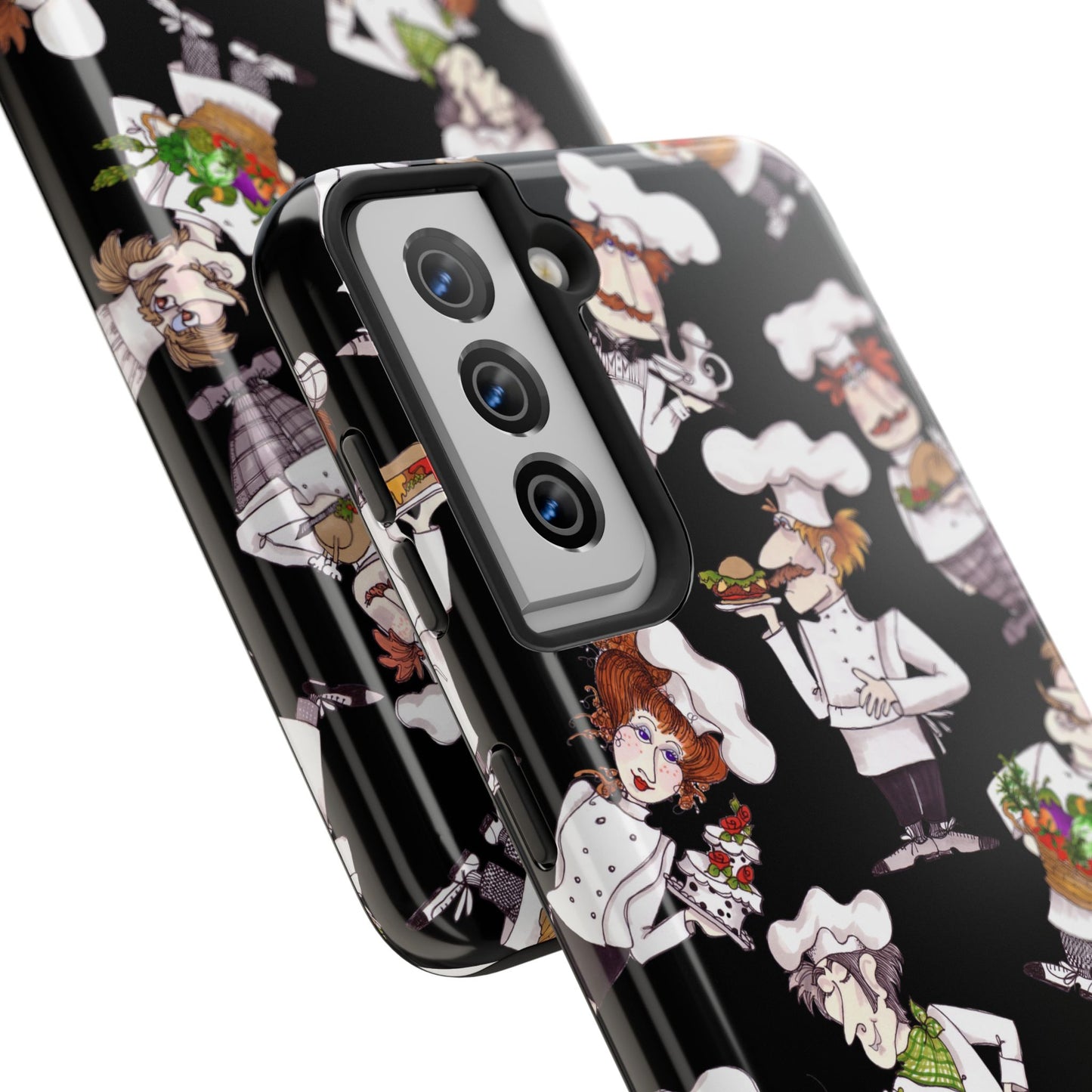 Tossed Chefs Black Phone Case