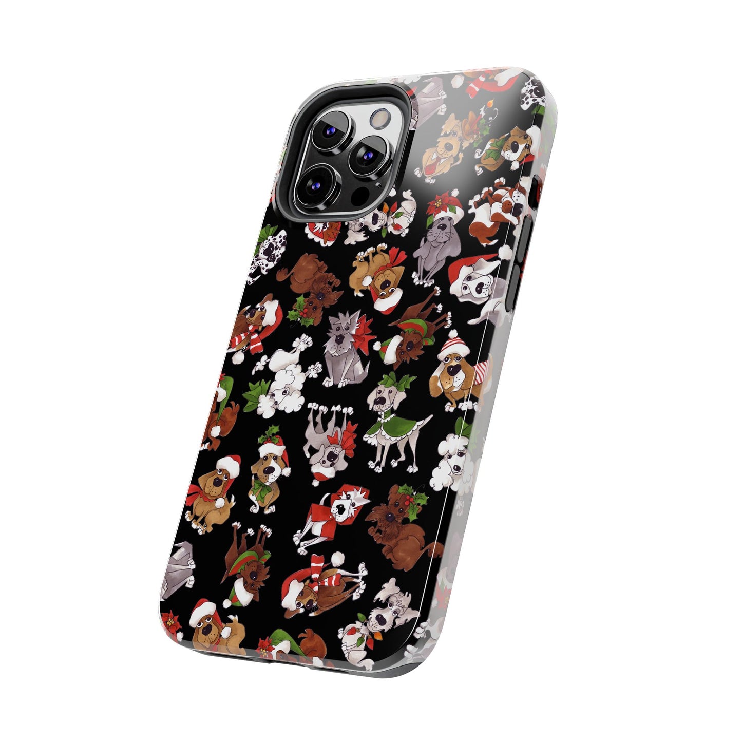 Doggie Toss Black Phone Case