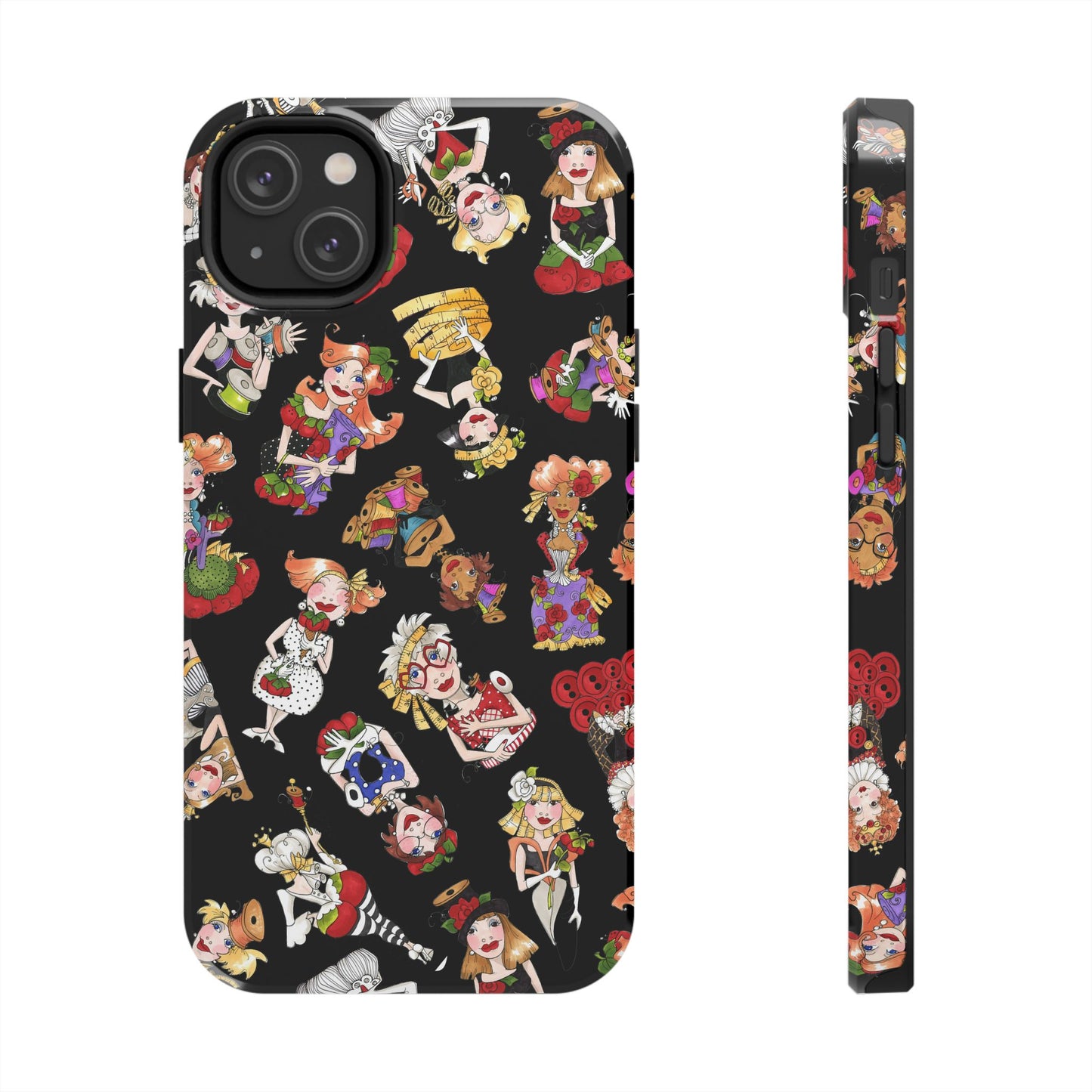 Curious Toss Black Phone Case