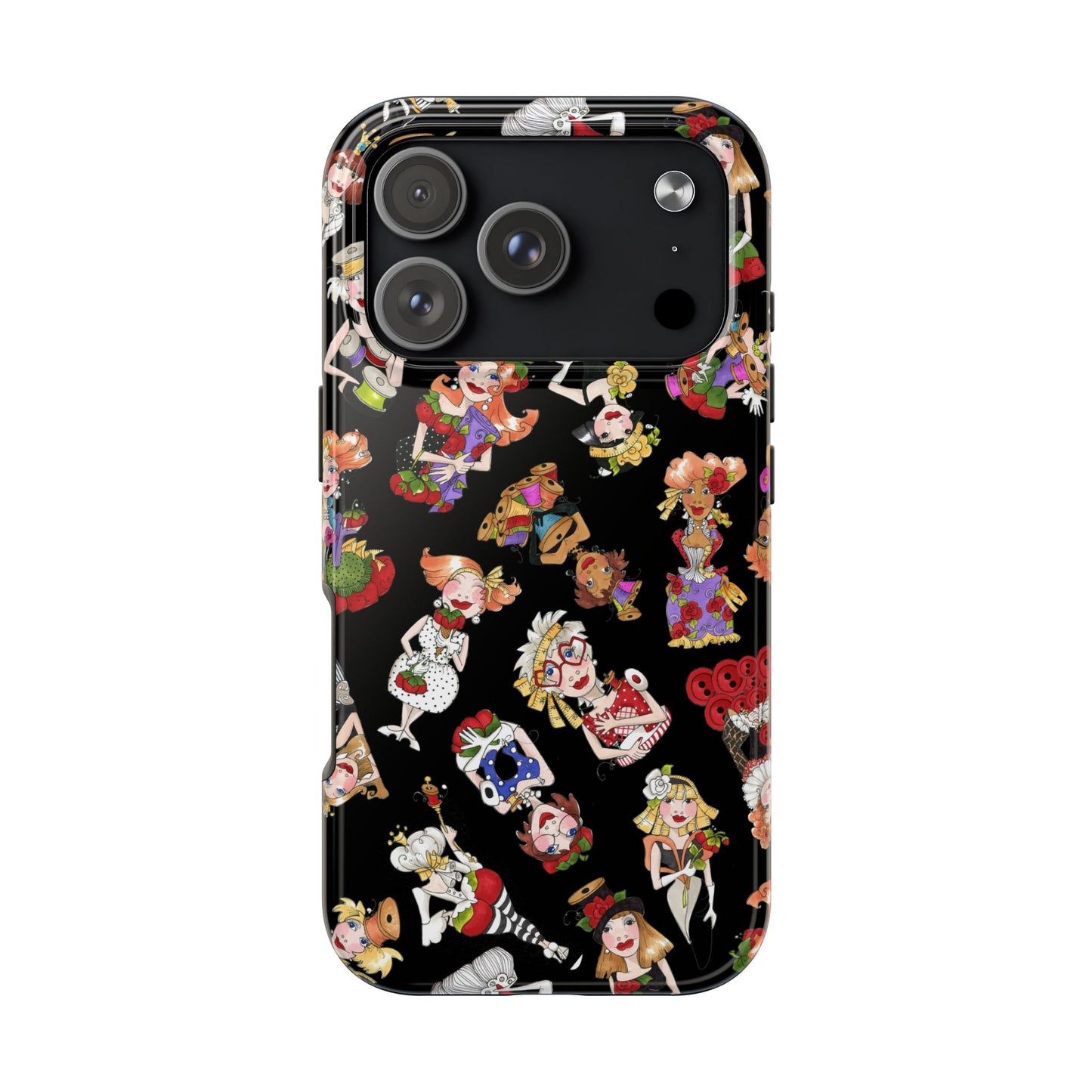 Curious Toss Black Phone Case