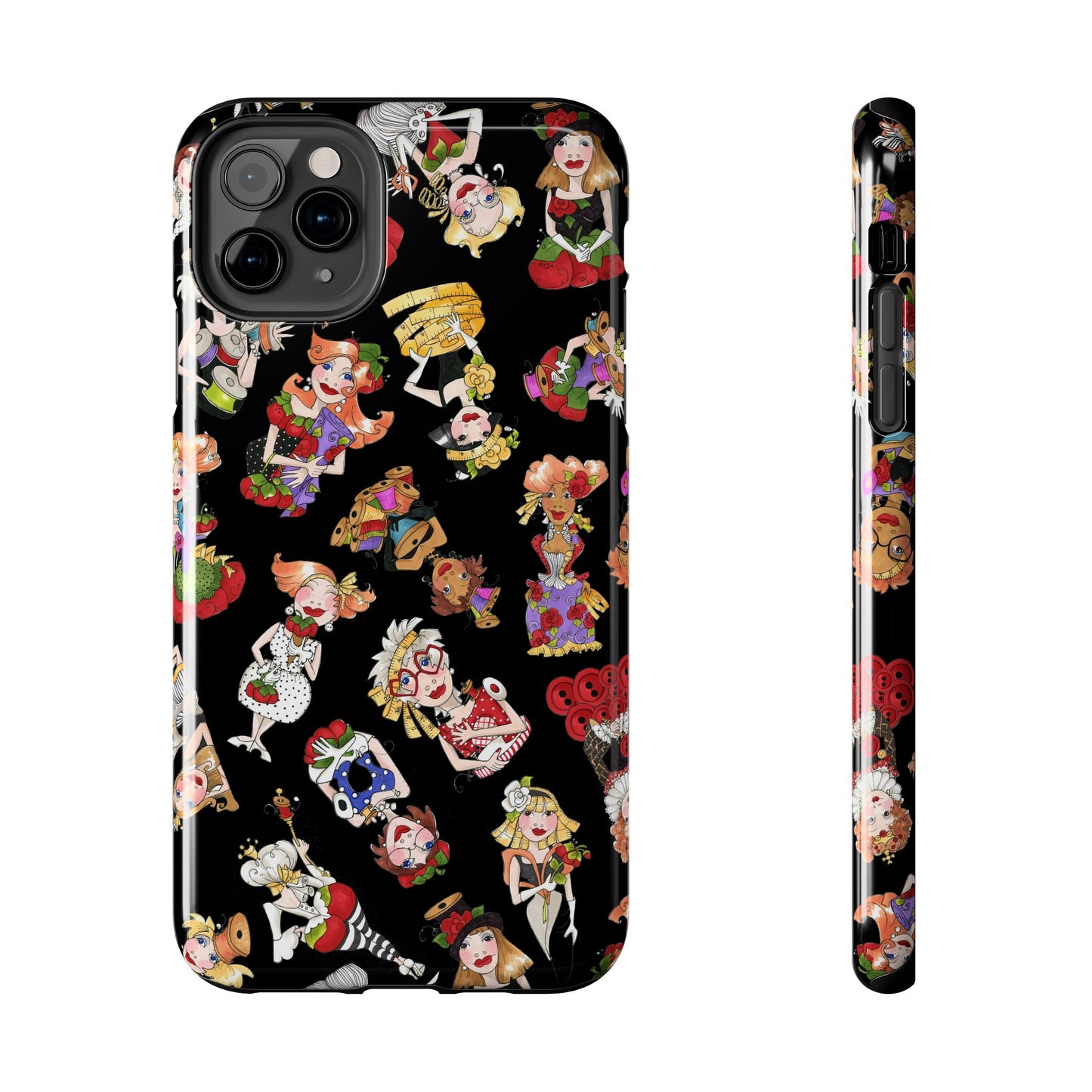 Curious Toss Black Phone Case
