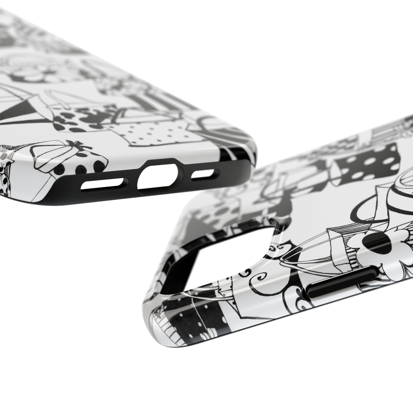 Totes White / Black Phone Case